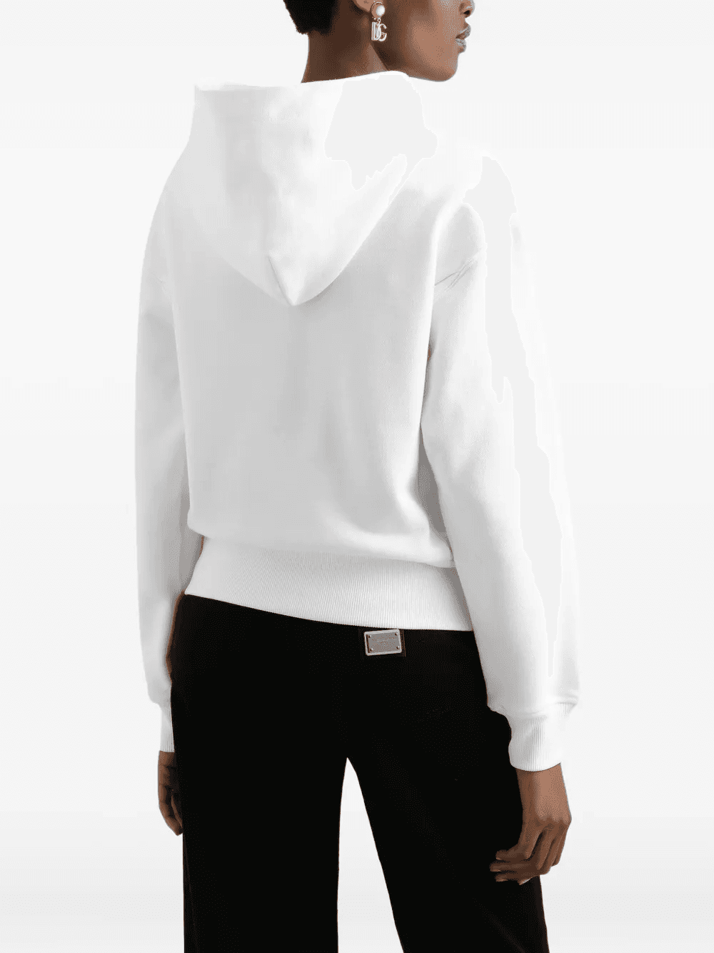 logo-embroidered hoodie — Image 4