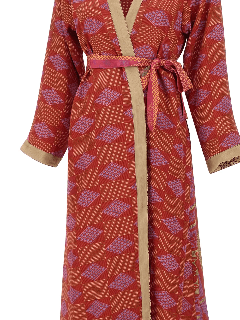geometric reversible silk dress — Image 5