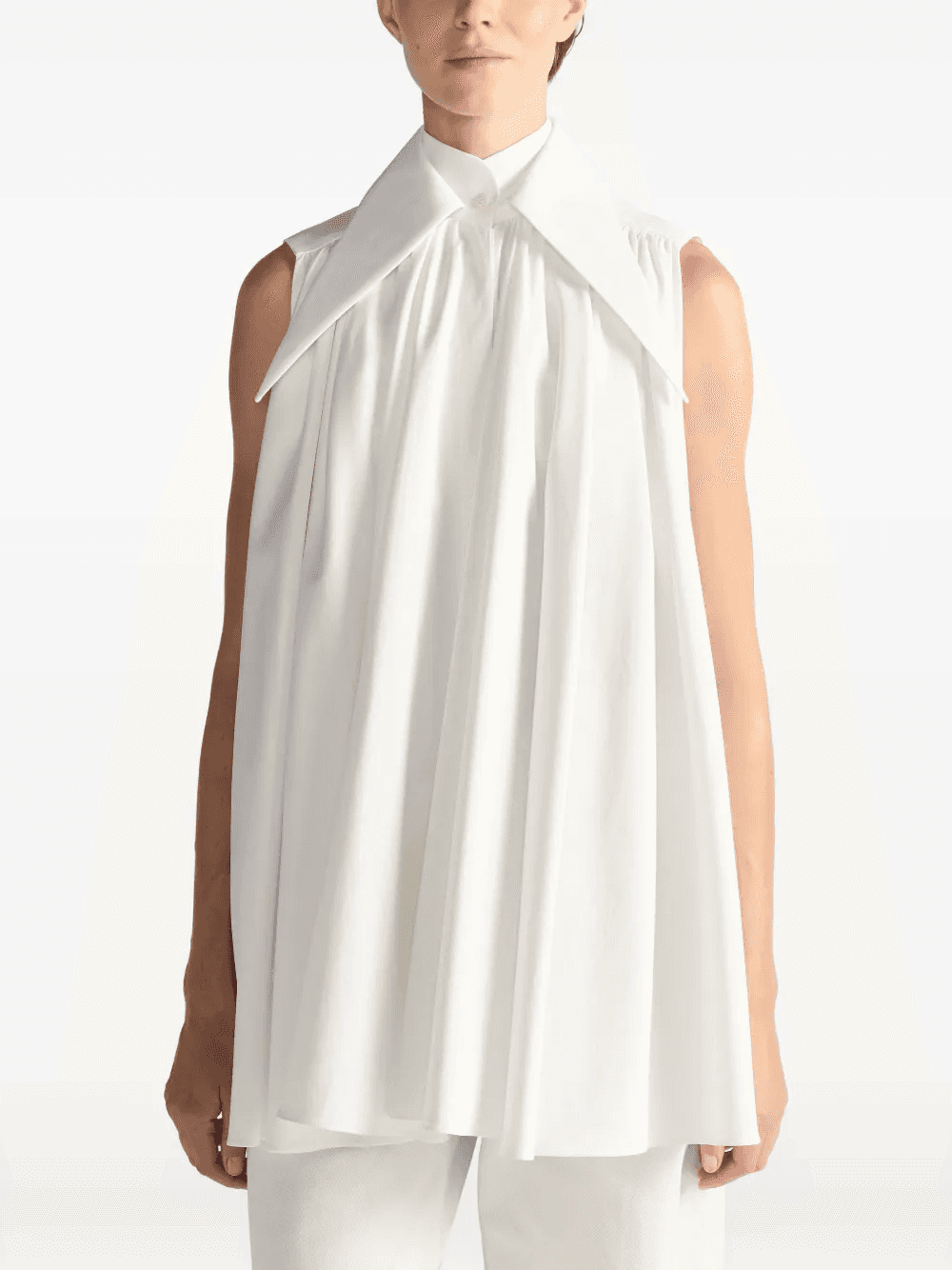 Zola gathered sleeveless blouse — Image 2