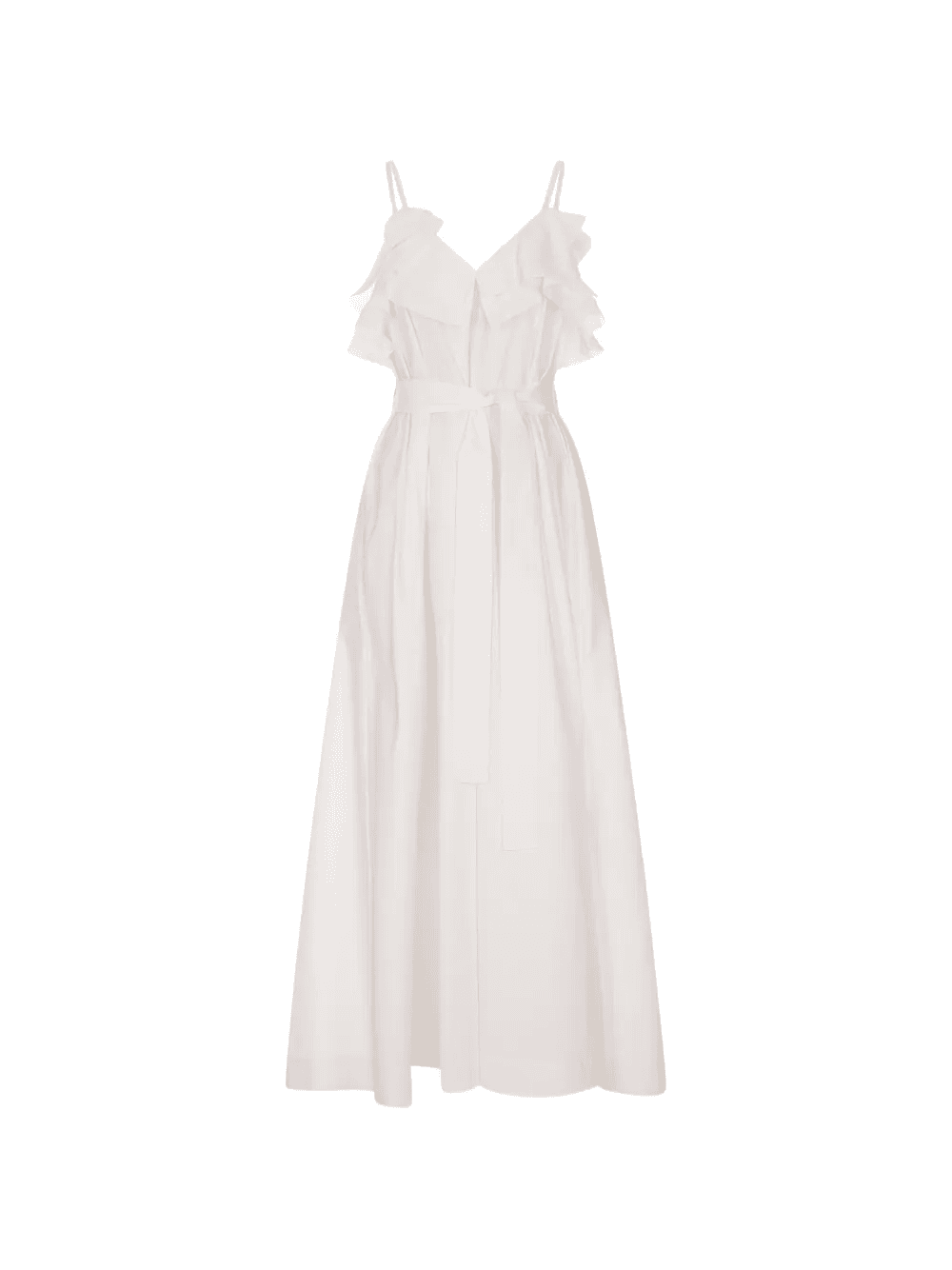 ruffled belted maxi dress - Image 1