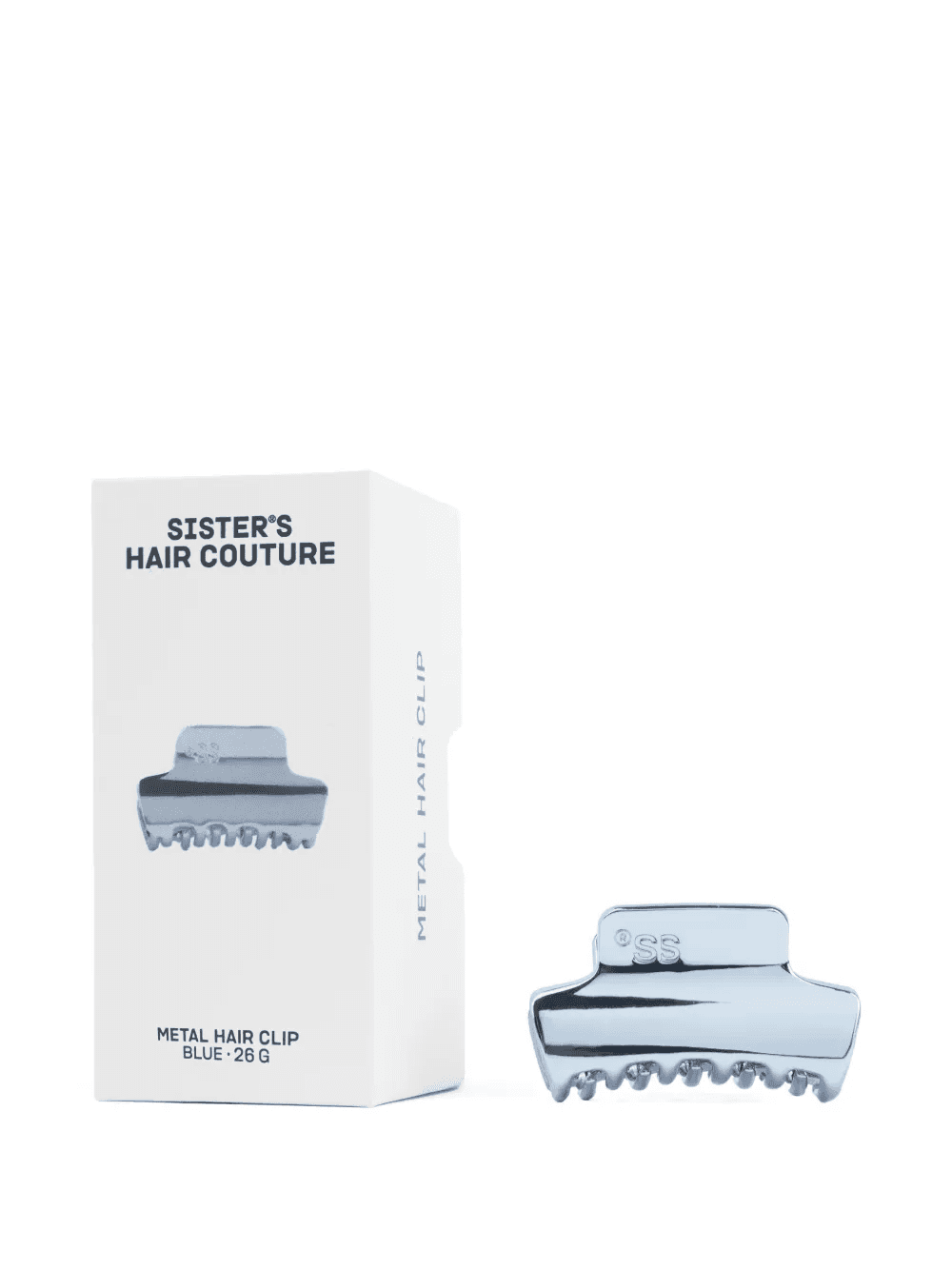 logo-engraved metallic hair clip - Image 1