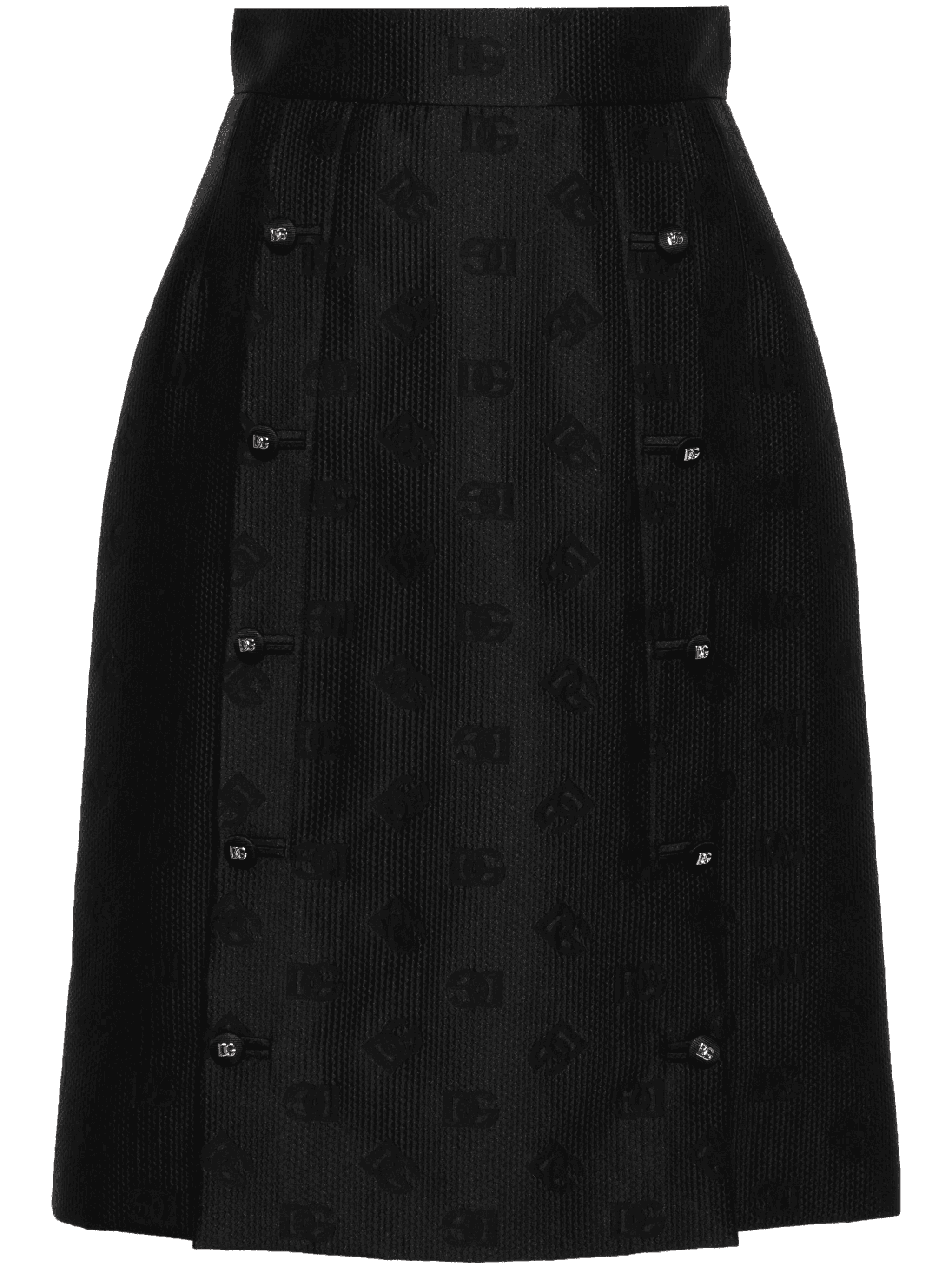 jacquard-logo skirt
