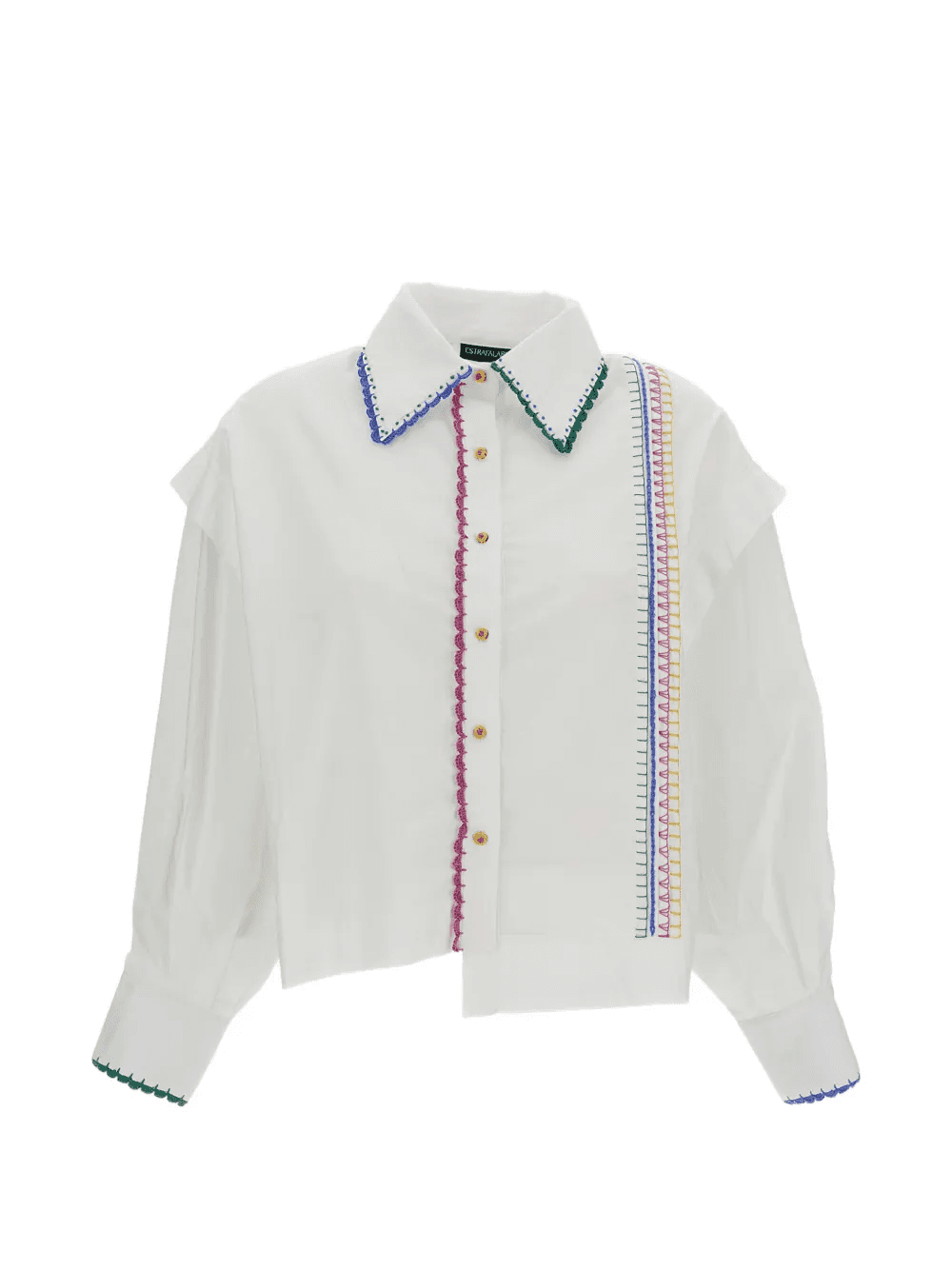 Alay embroidered-trim shirt - Image 1