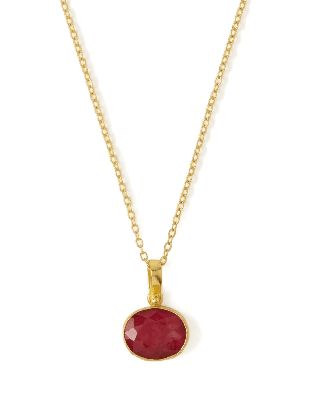 Siena ruby pendant necklace