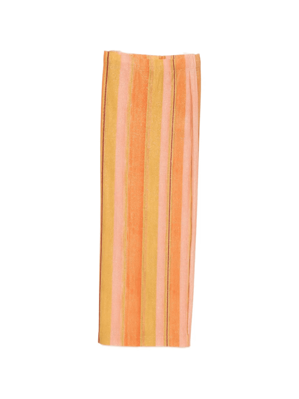 striped metallic-effect maxi skirt - Image 1