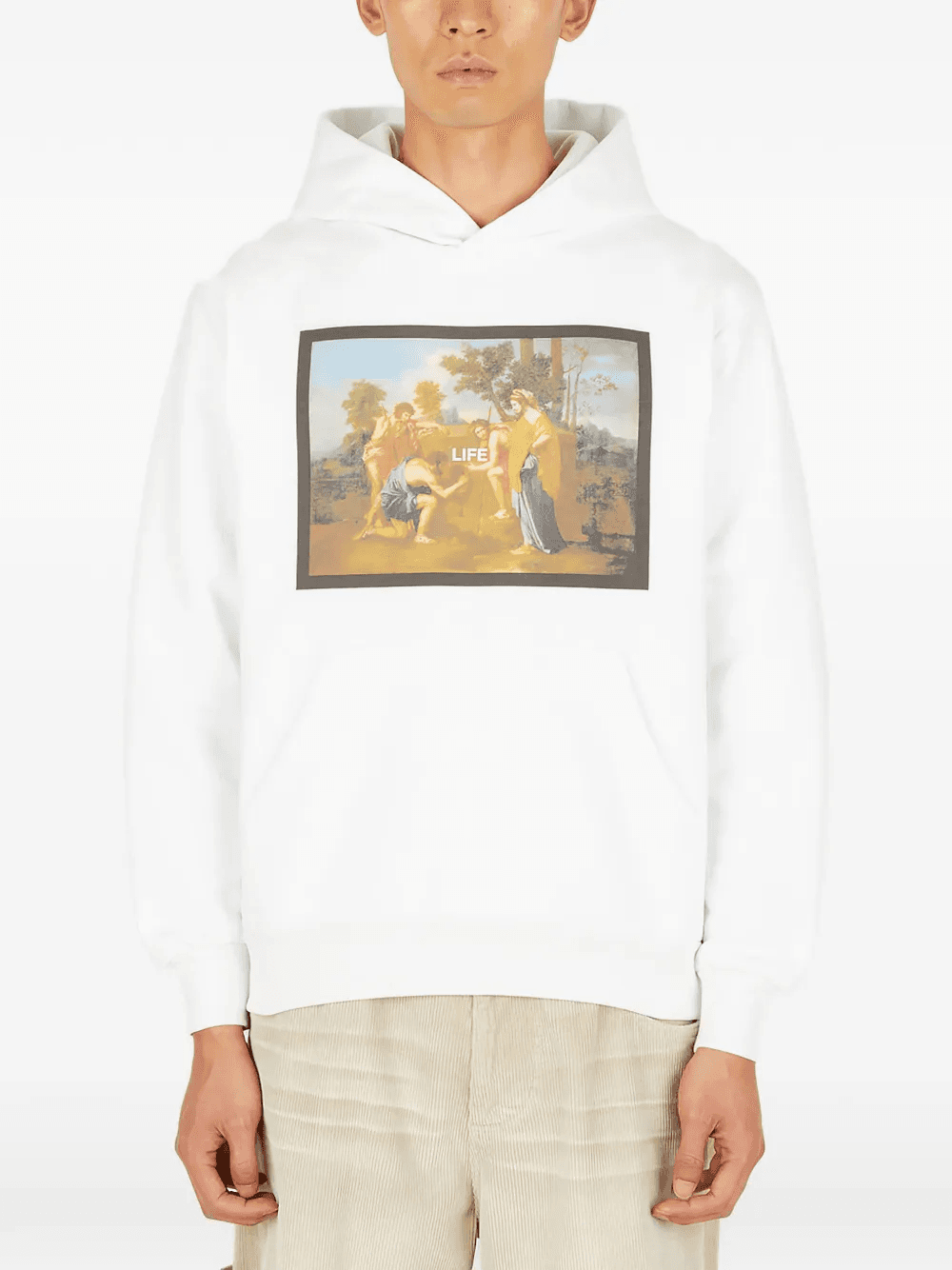 graphic-print hoodie