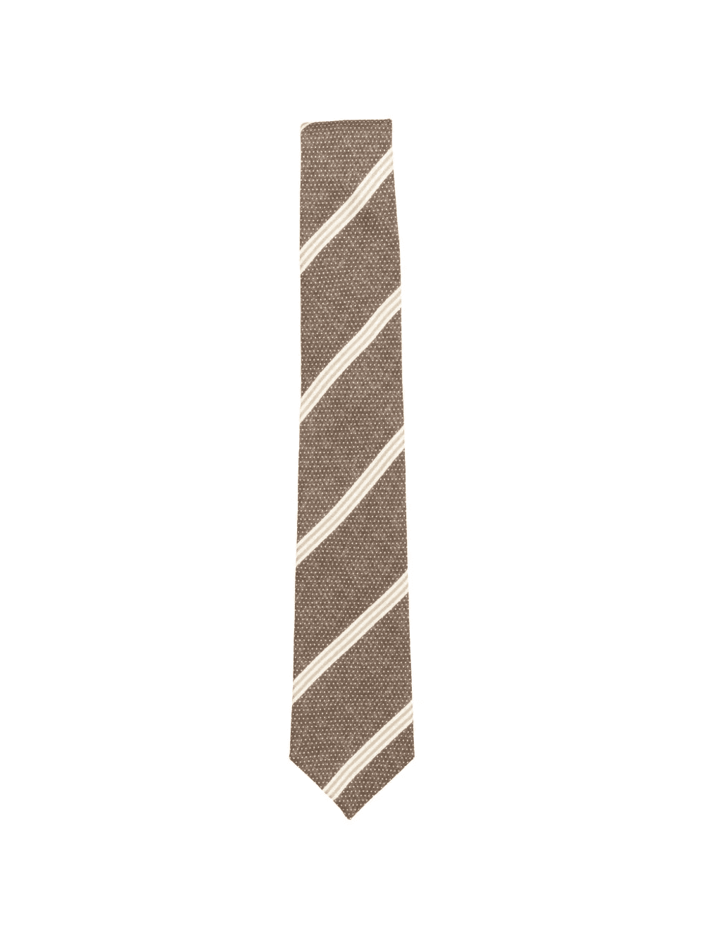 stripe-pattern silk tie - Image 1