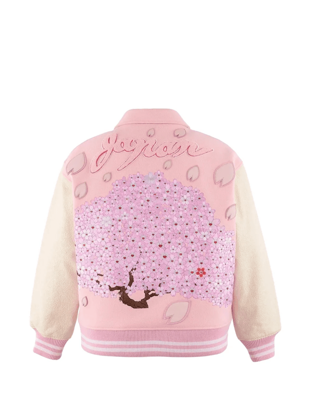 cherry blossom-embroidered varsity jacket — Image 6