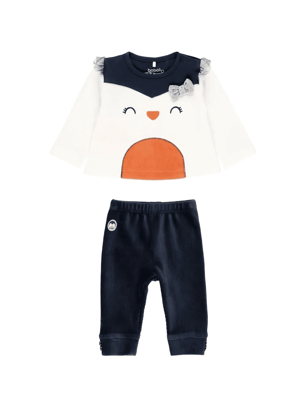 penguin-graphic top and trousers set - Image 1