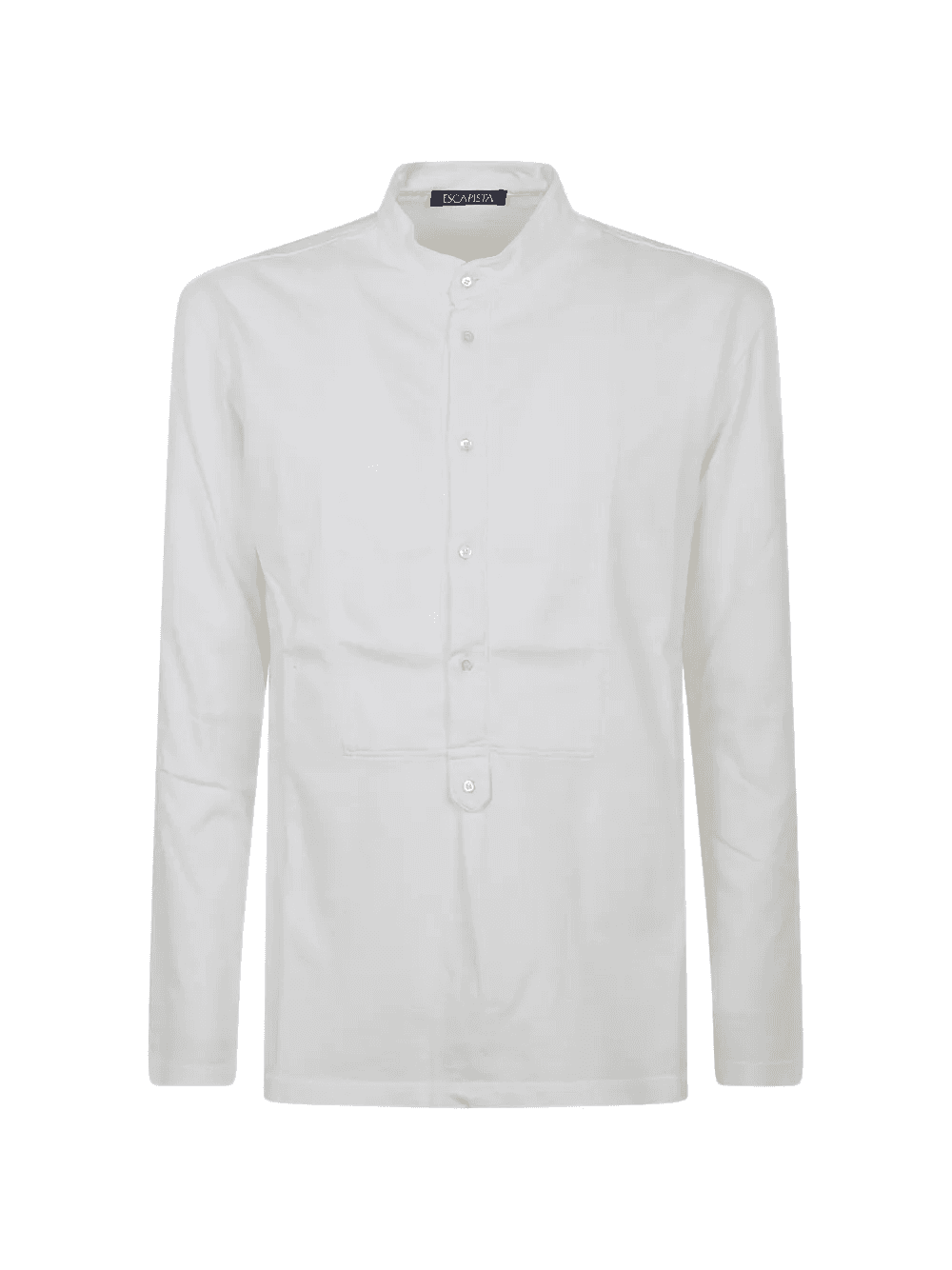 bib-front band-collar shirt - Image 1