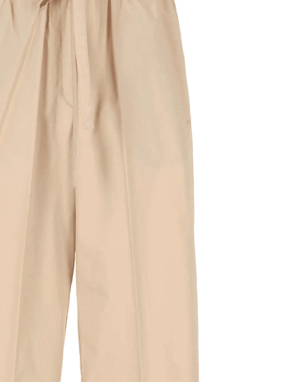 drawstring-waist pressed-crease trousers — Image 2