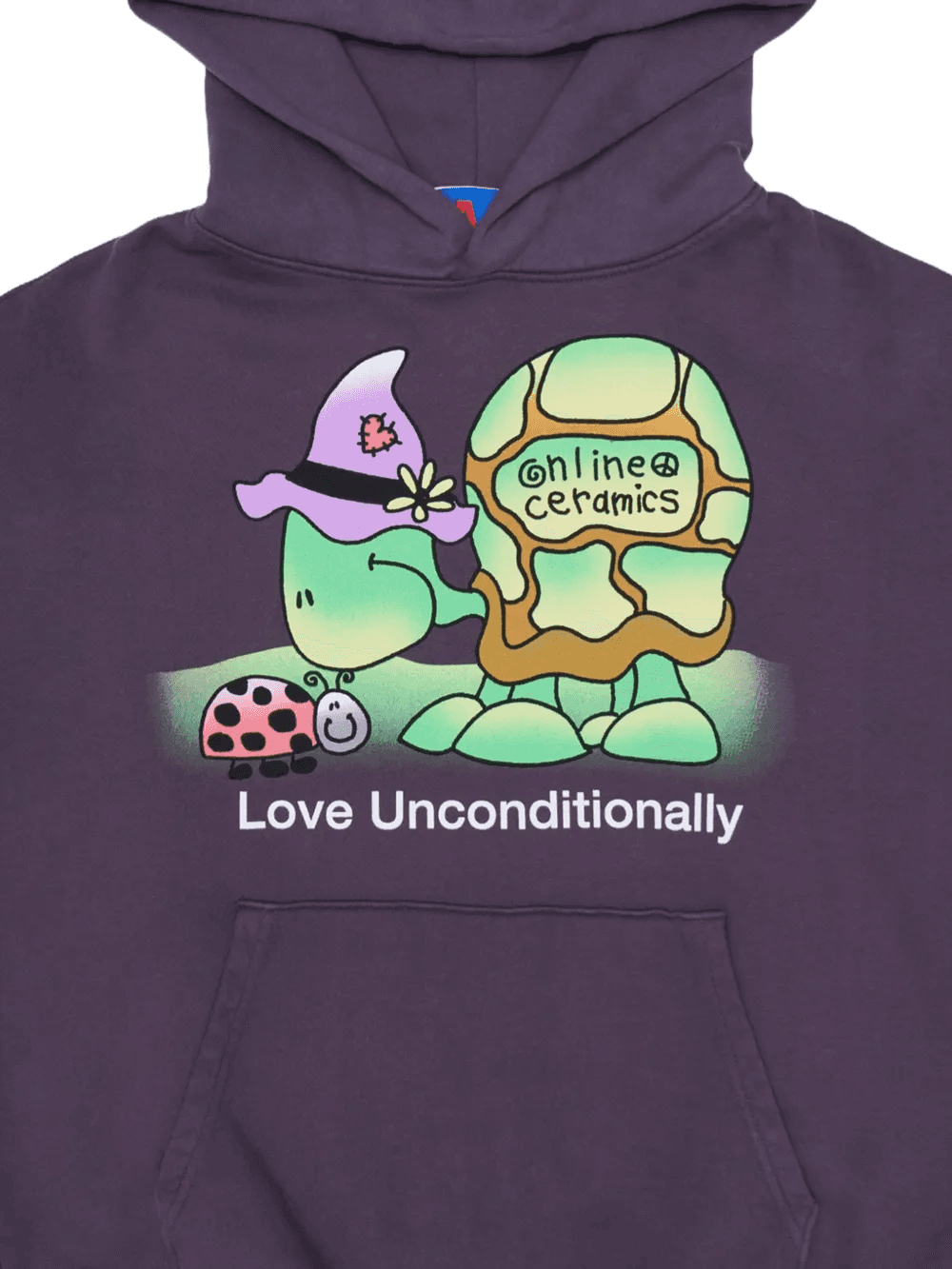 graphic-print Love Unconditionally hoodie — Image 2