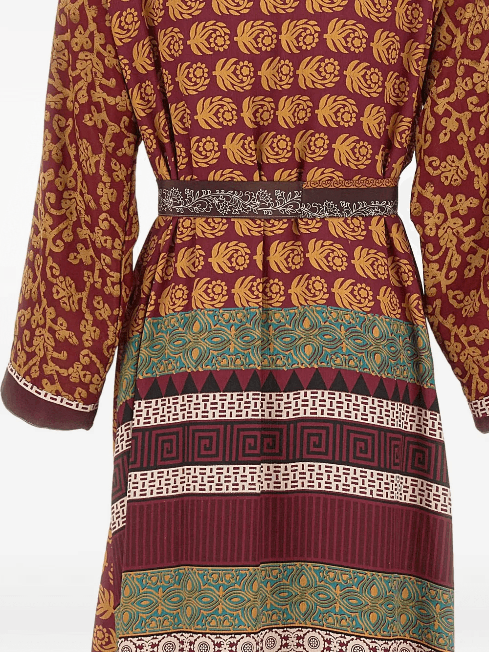reversible floral-pattern coat — Image 3