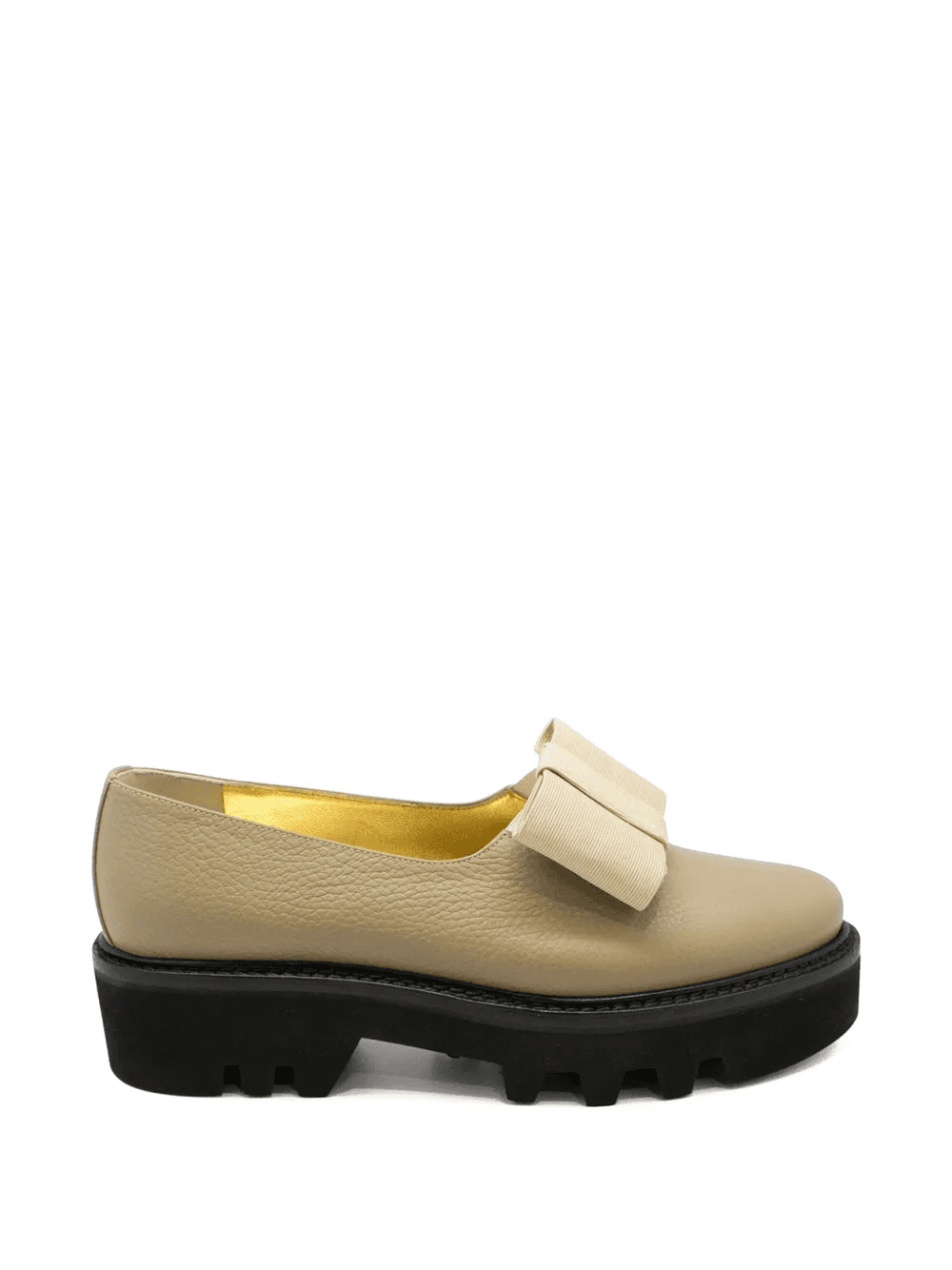 bow leather loafers - Image 1