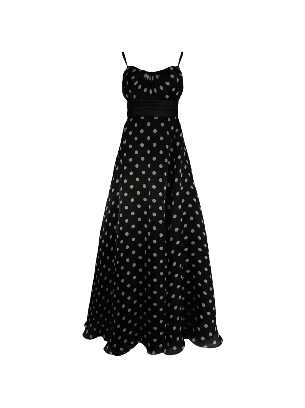 polka-dot-pattern maxi dress - Image 1