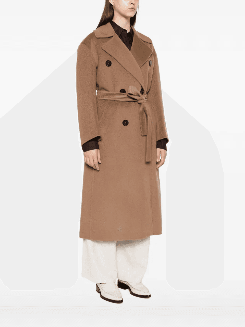 double-breasted belted coat — Image 5