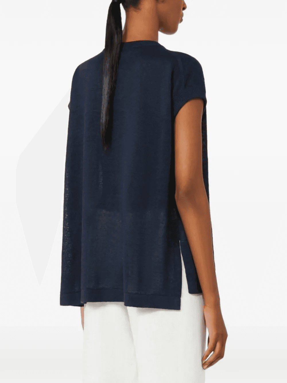 Ghianda V-neck knitted T-shirt — Image 3