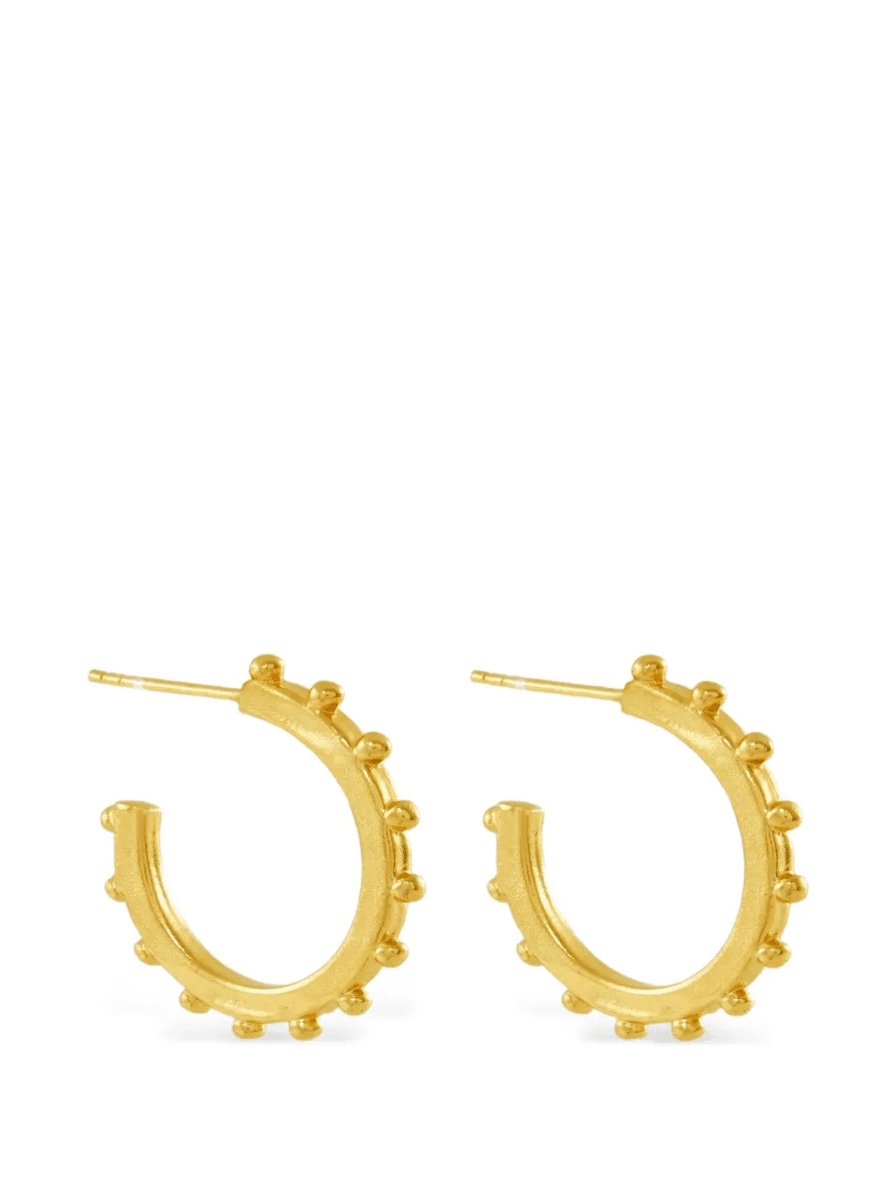 Aida beaded hoop earrings