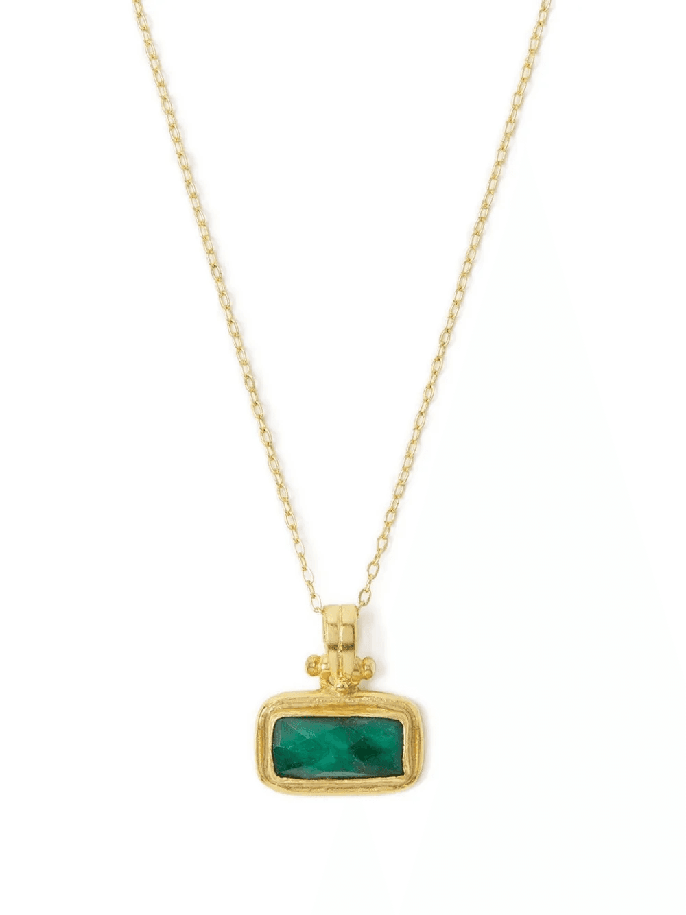 Noa emerald pendant necklace