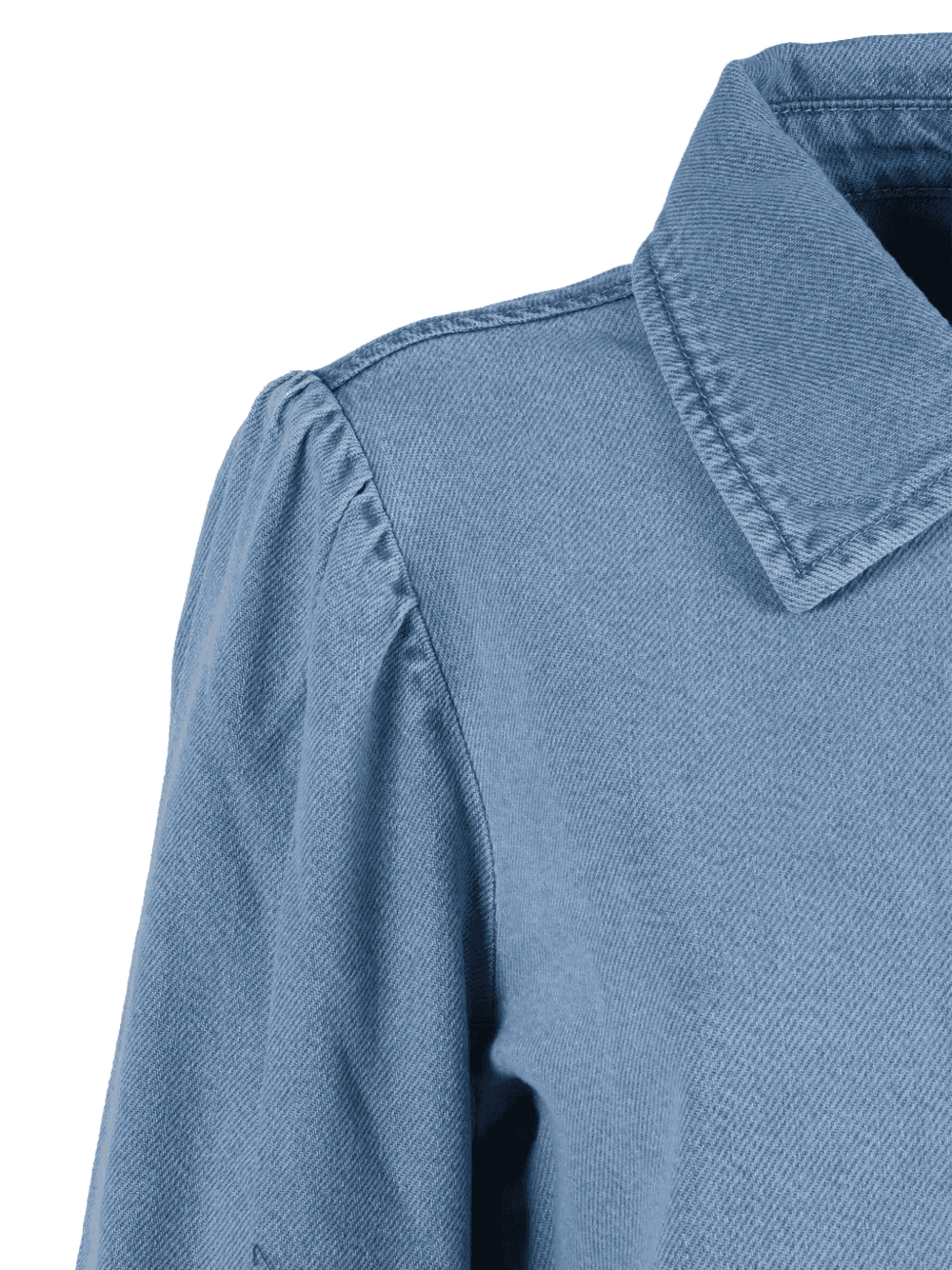 puff-sleeve button-up shirt — Image 2