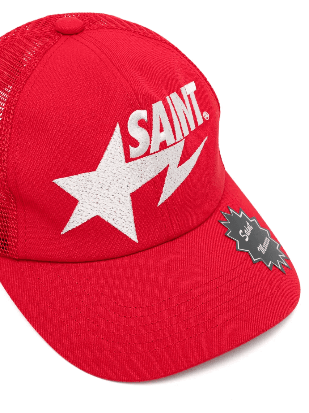 logo-print mesh-panel cap — Image 2