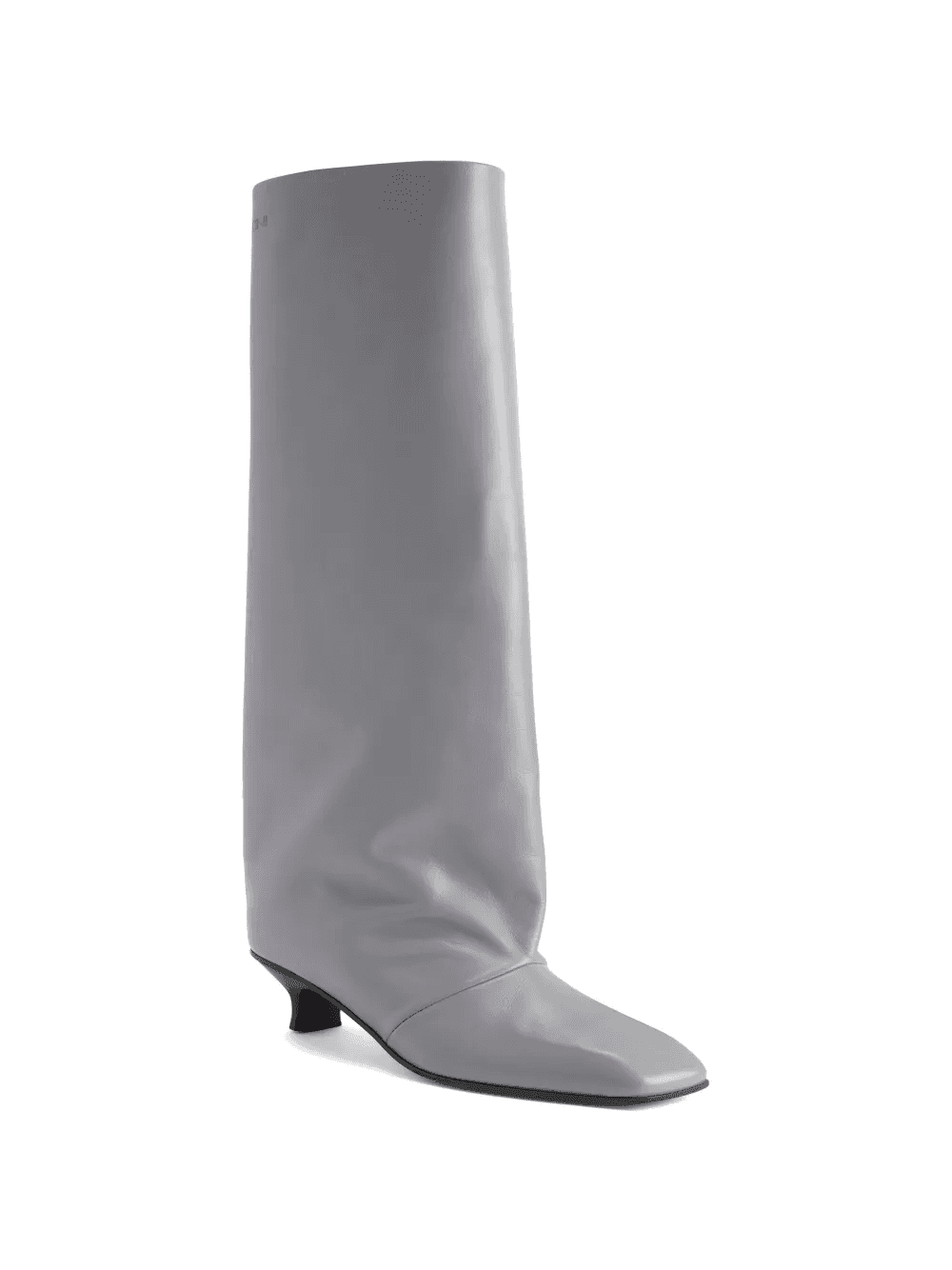 square-toe tube knee-high boots — Image 2
