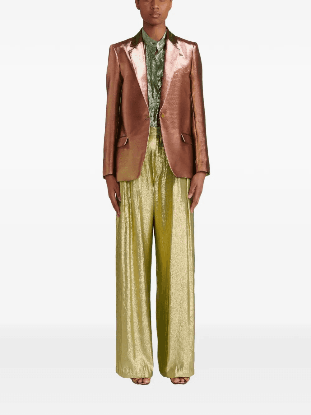 Datte notch-lapels flap-pockets cotton blazer - Image 1
