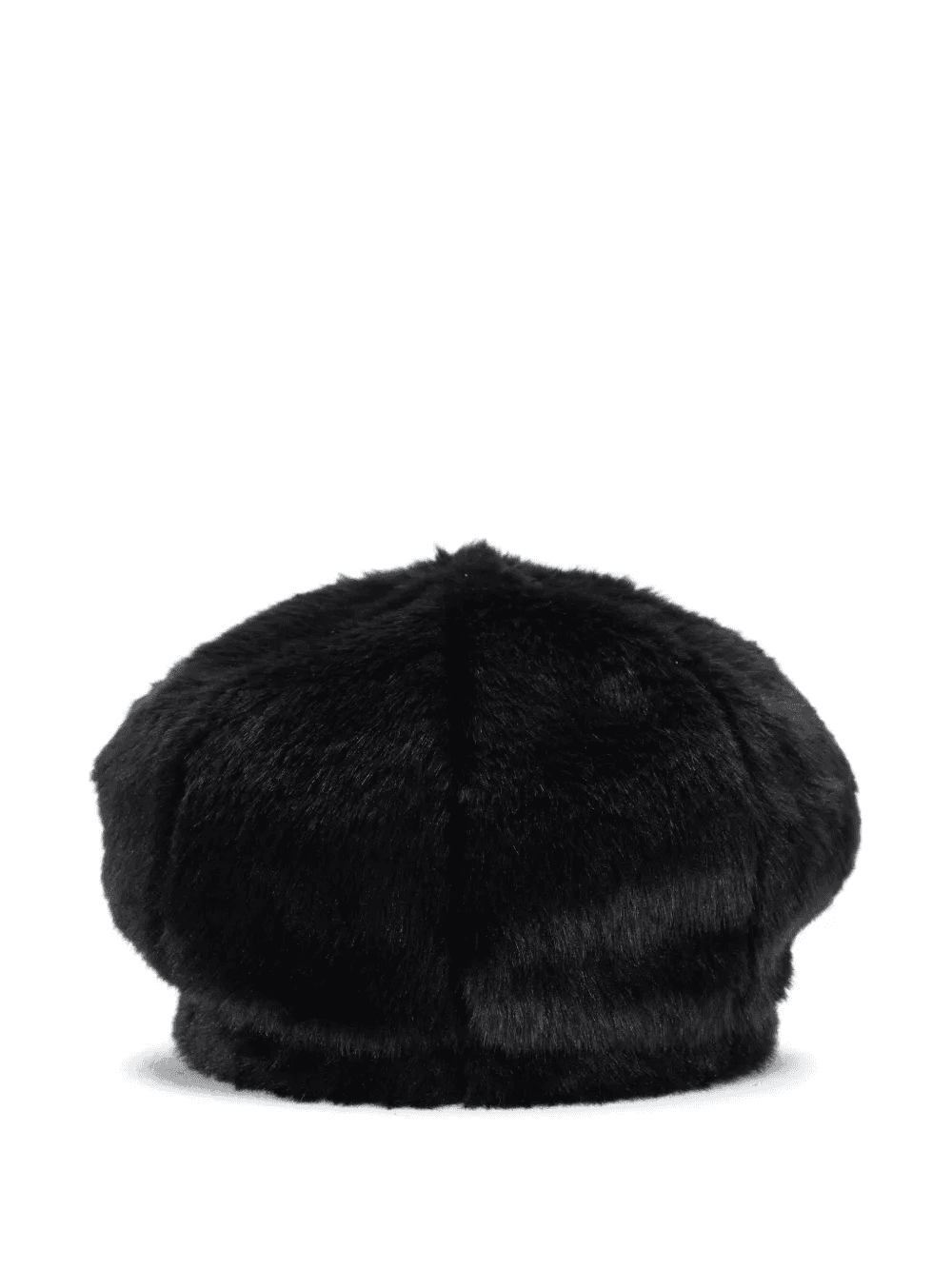 faux-fur embroidered-logo beret — Image 3