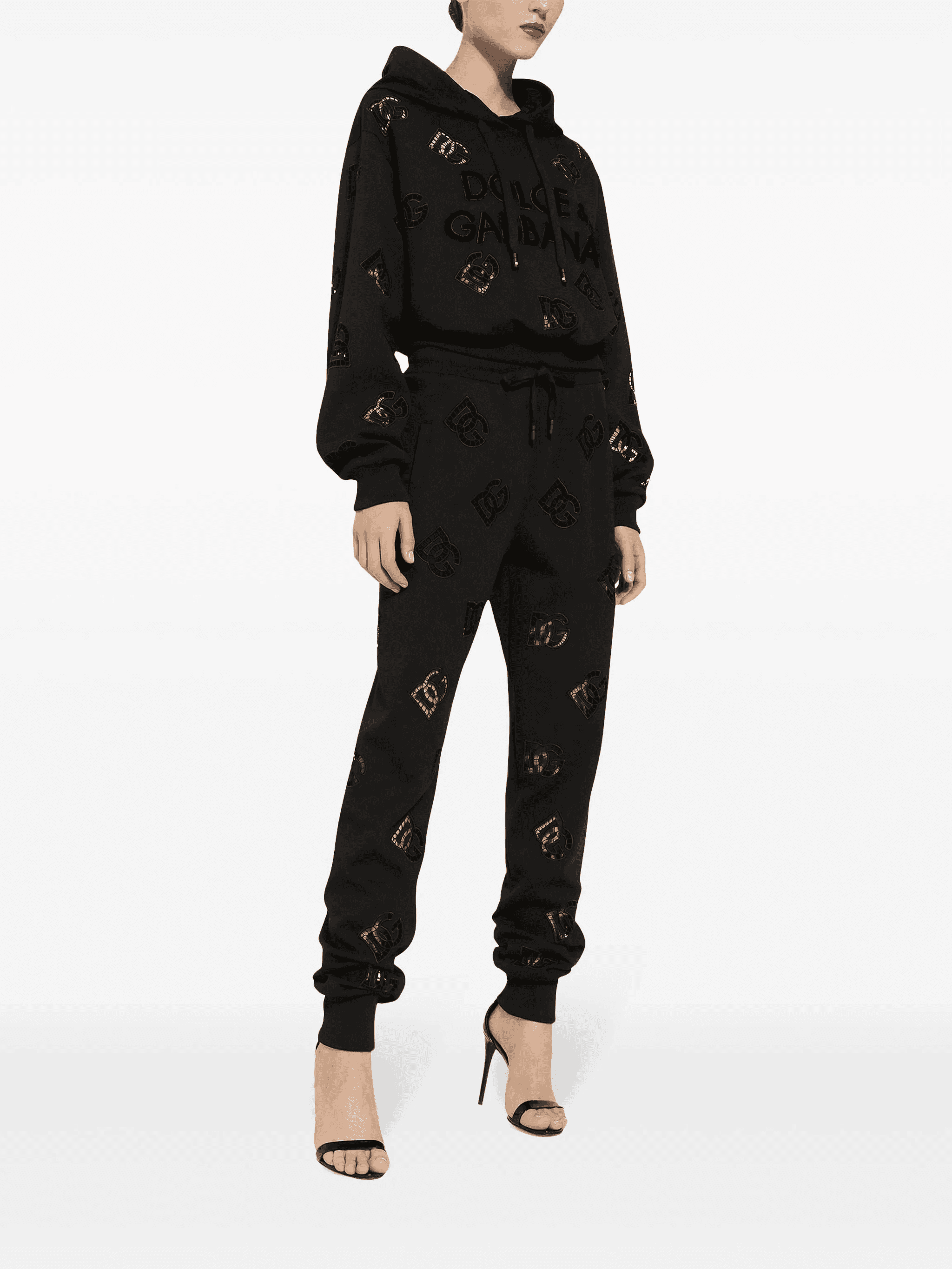 logo-embroidered drawstring-waistband track pants — Image 2