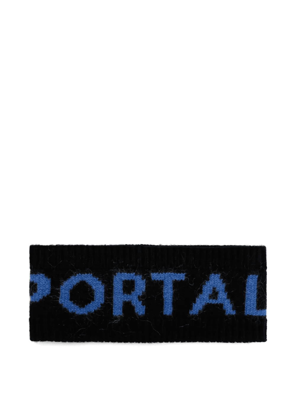 logo-intarsia ribbed headband - Image 1