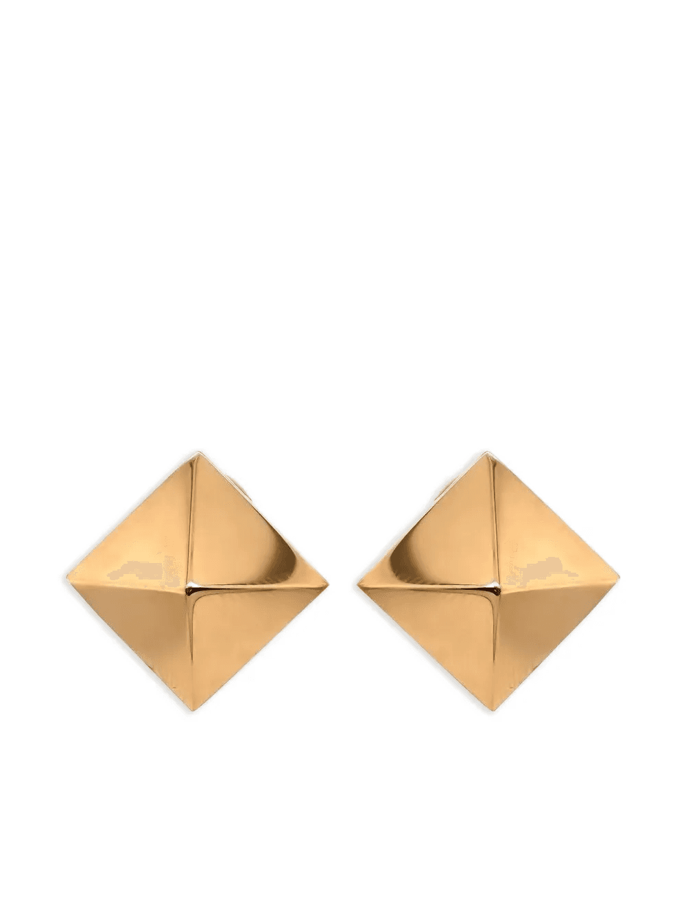18K yellow gold Pyramid stud earrings - Image 1