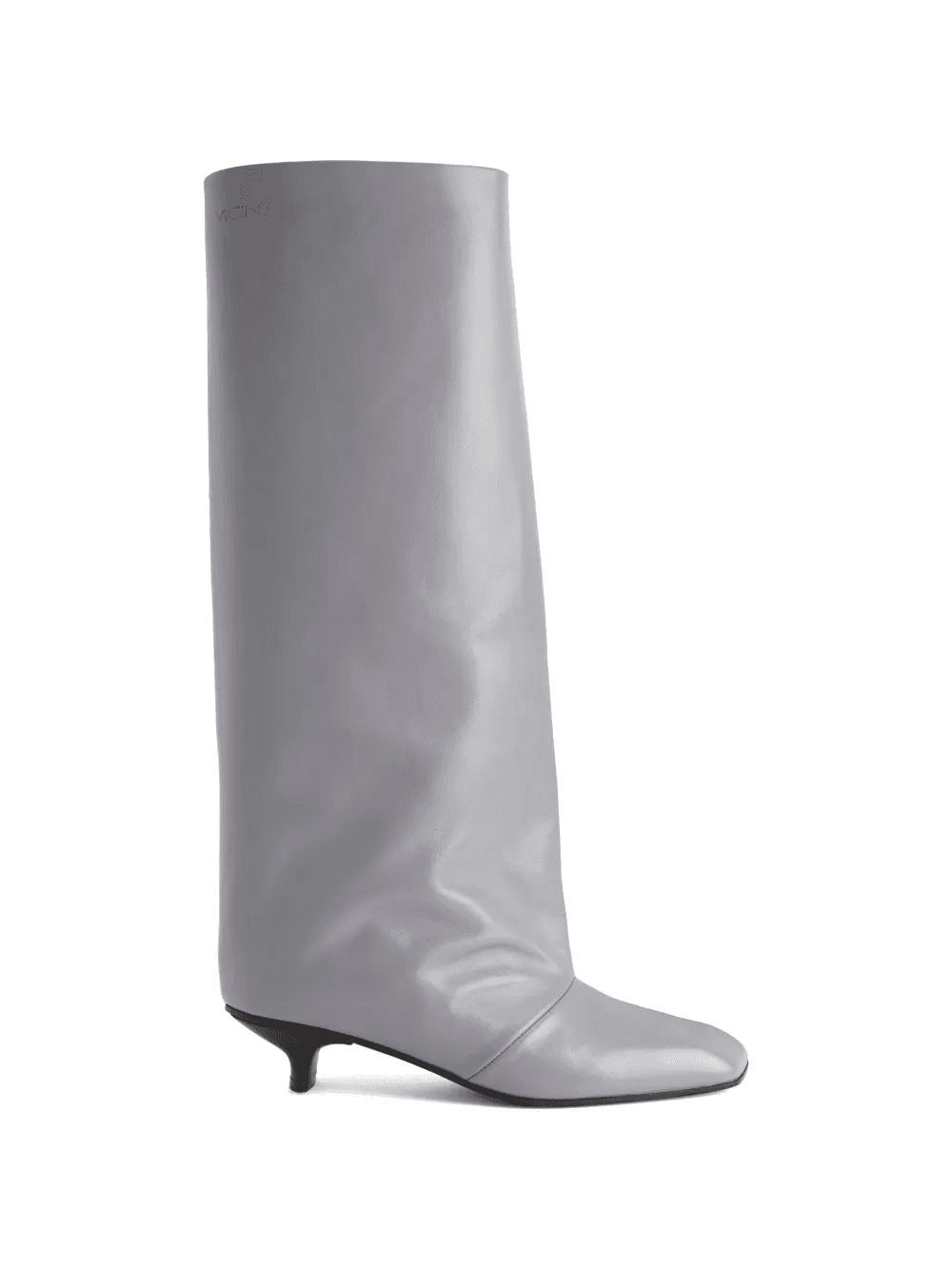 square-toe tube knee-high boots