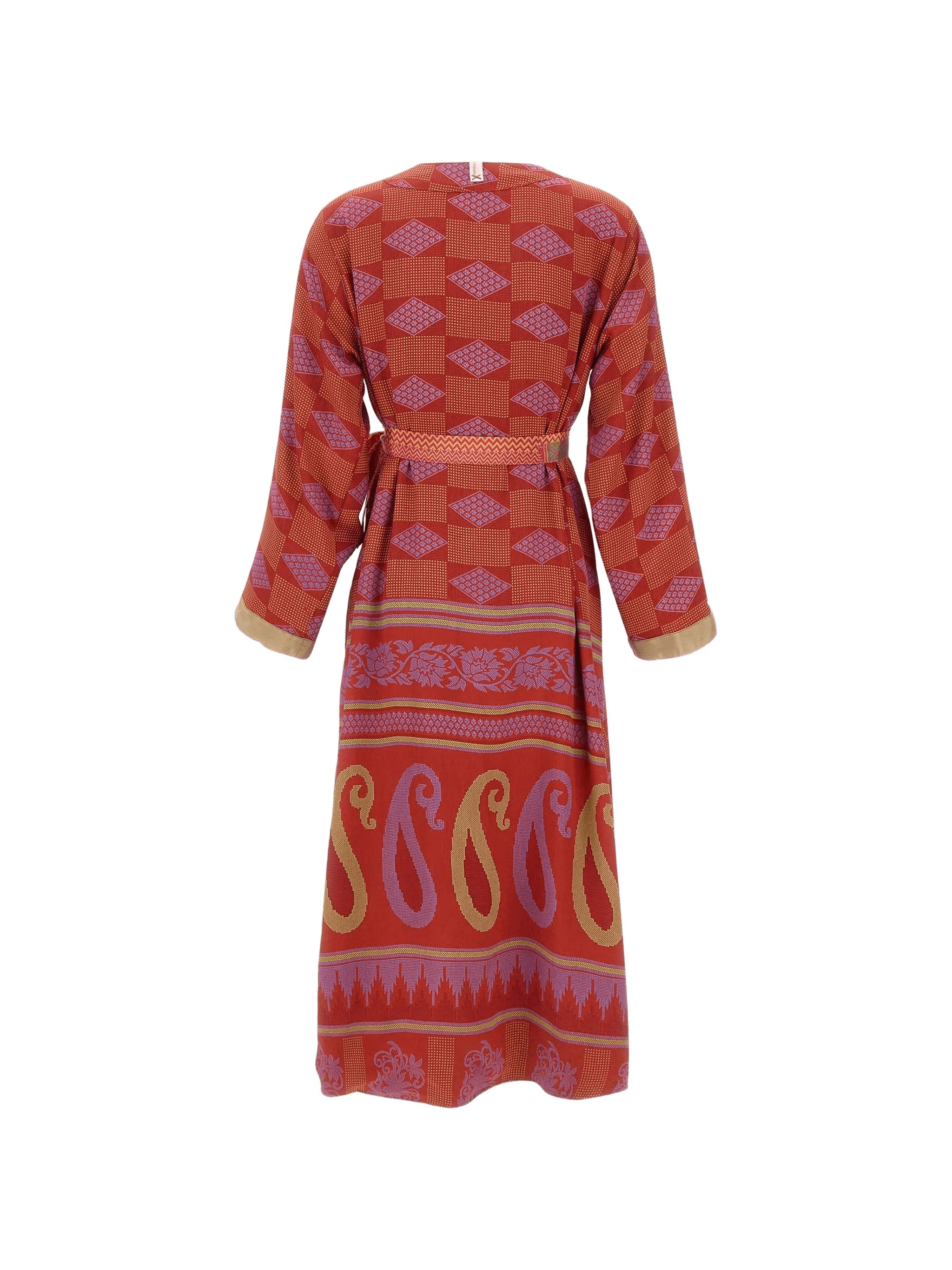 geometric reversible silk dress — Image 2