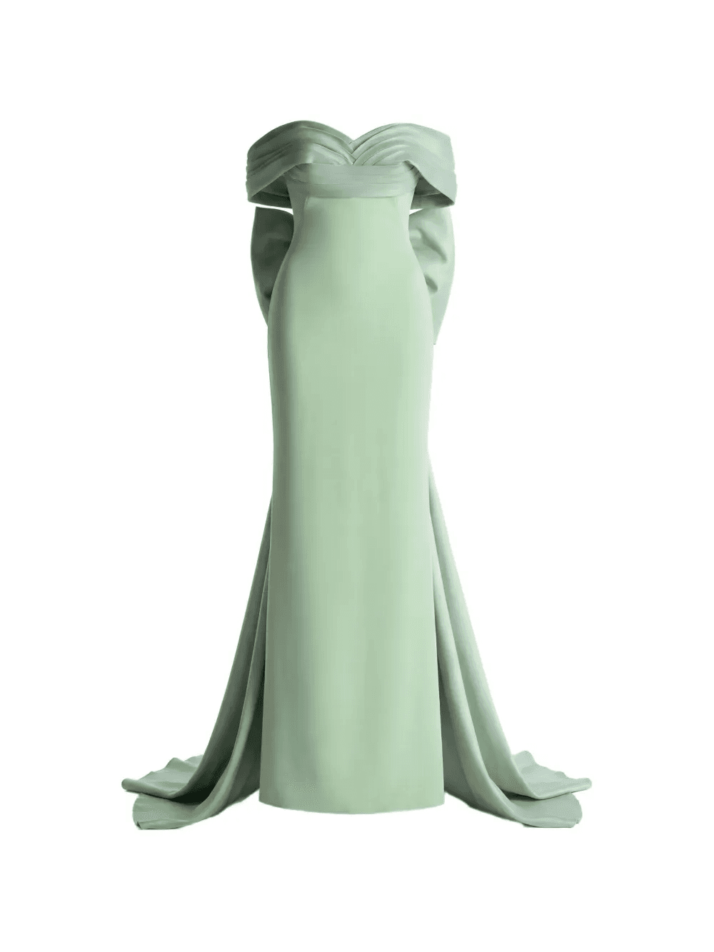 off-shoulder gown dress - Image 1