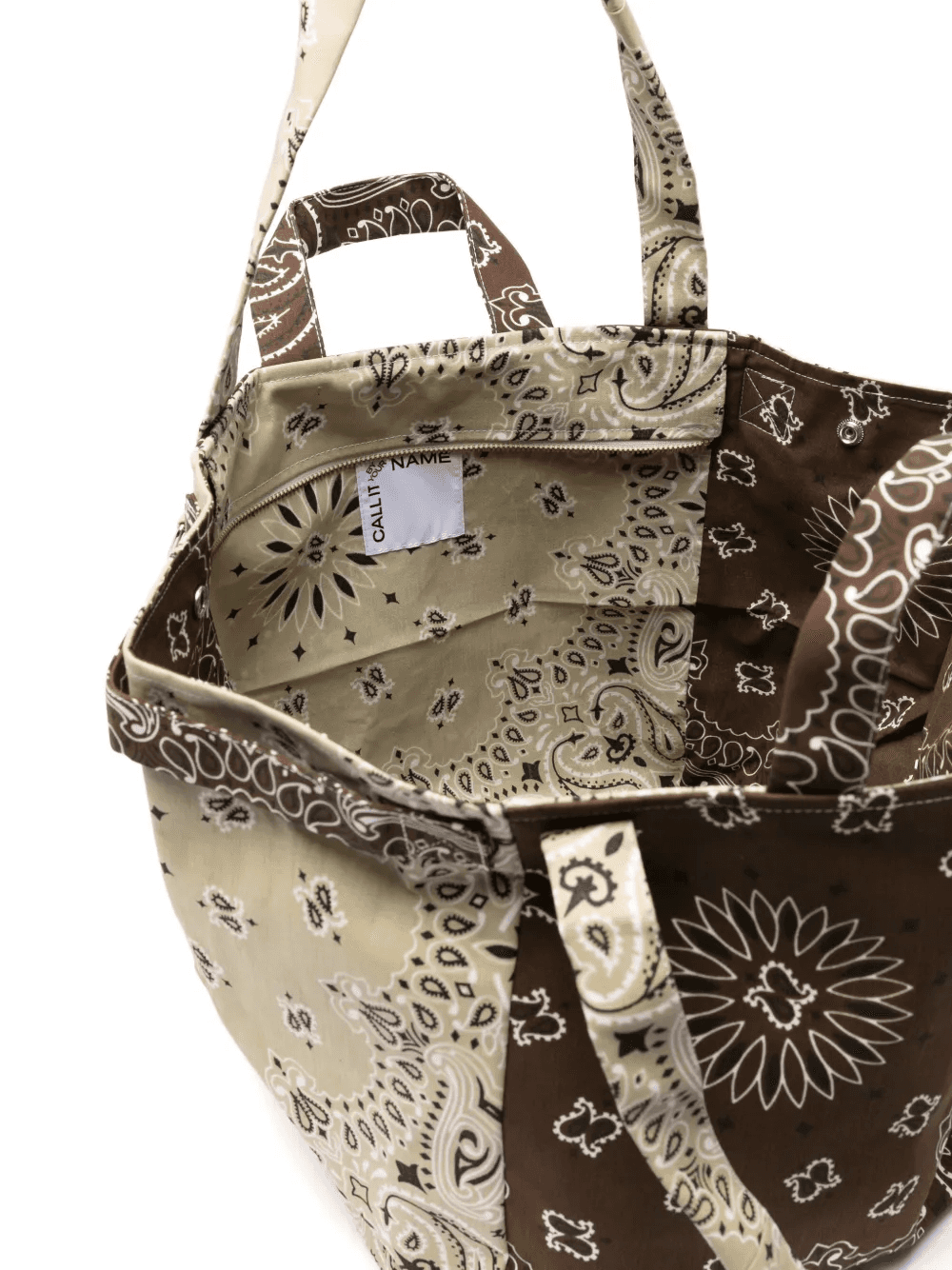 Trapèze bandana-print patchwork tote bag — Image 3