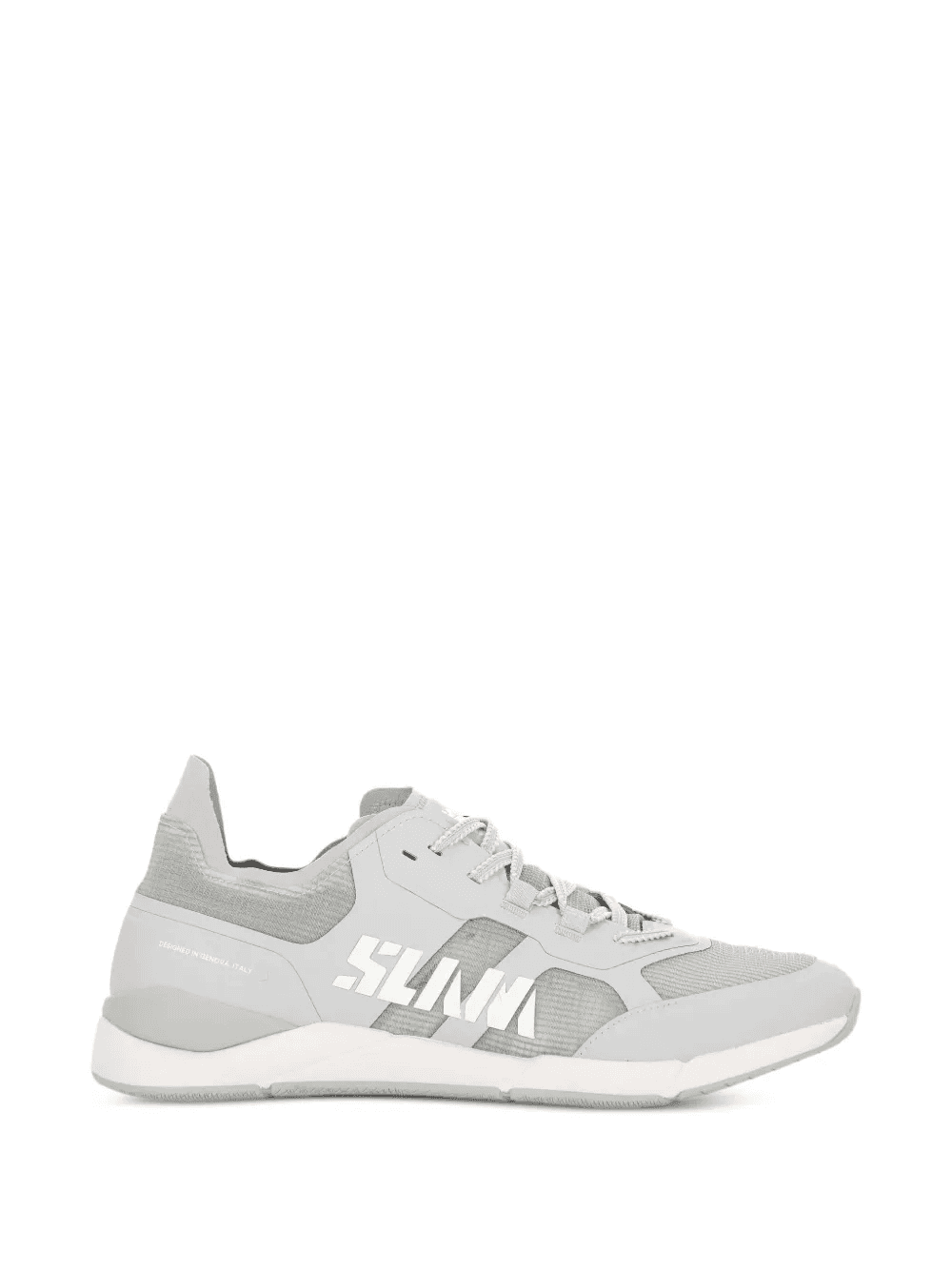 logo-print panelled sneakers - Image 1
