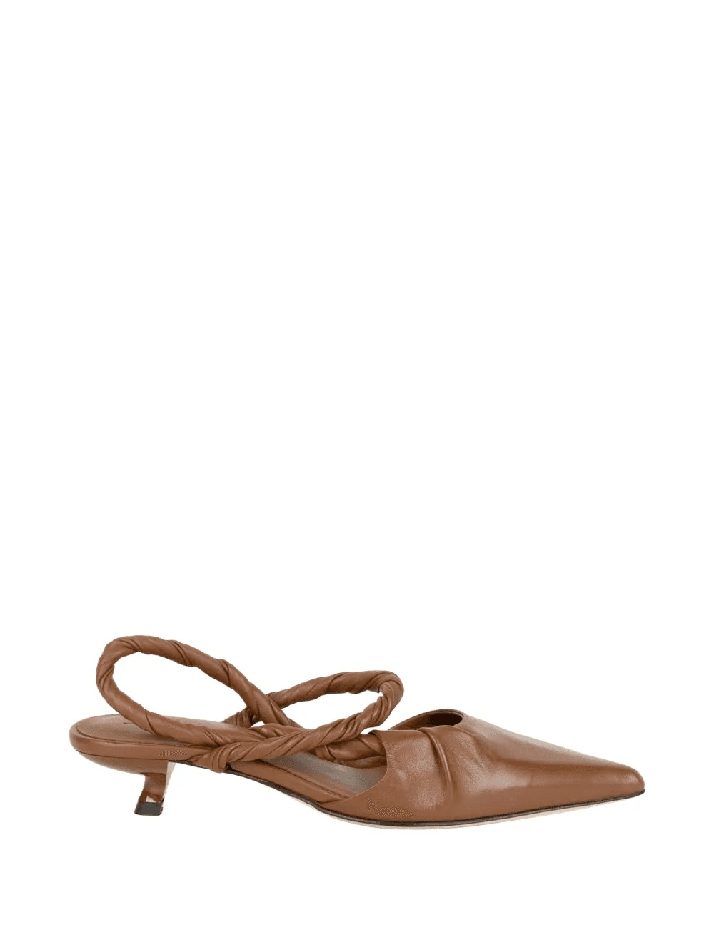 twisted-strap pointed-toe pumps - Image 1