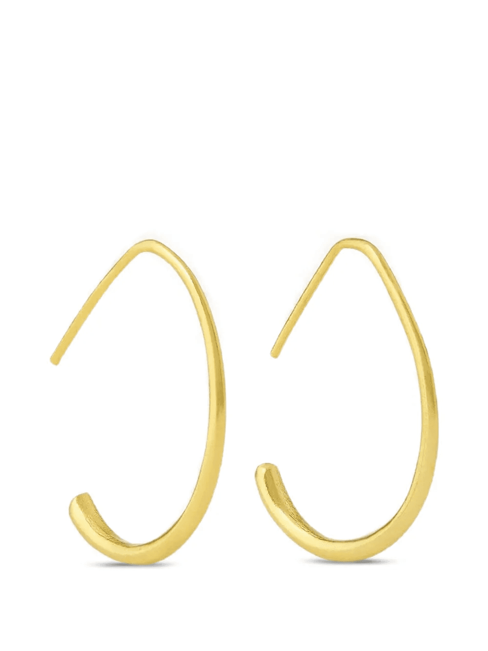 Allegra oval hoop earrings