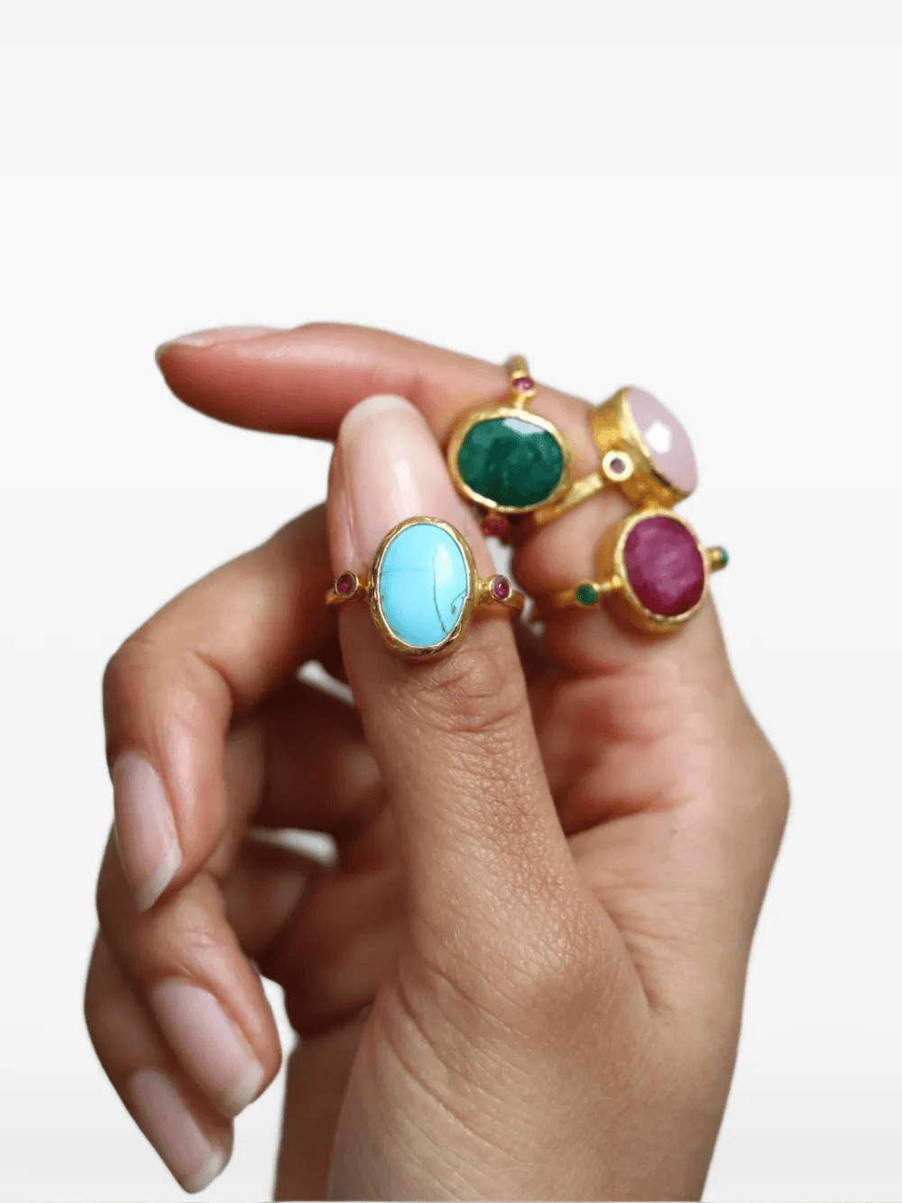 Lucia turquoise cocktail ring — Image 5