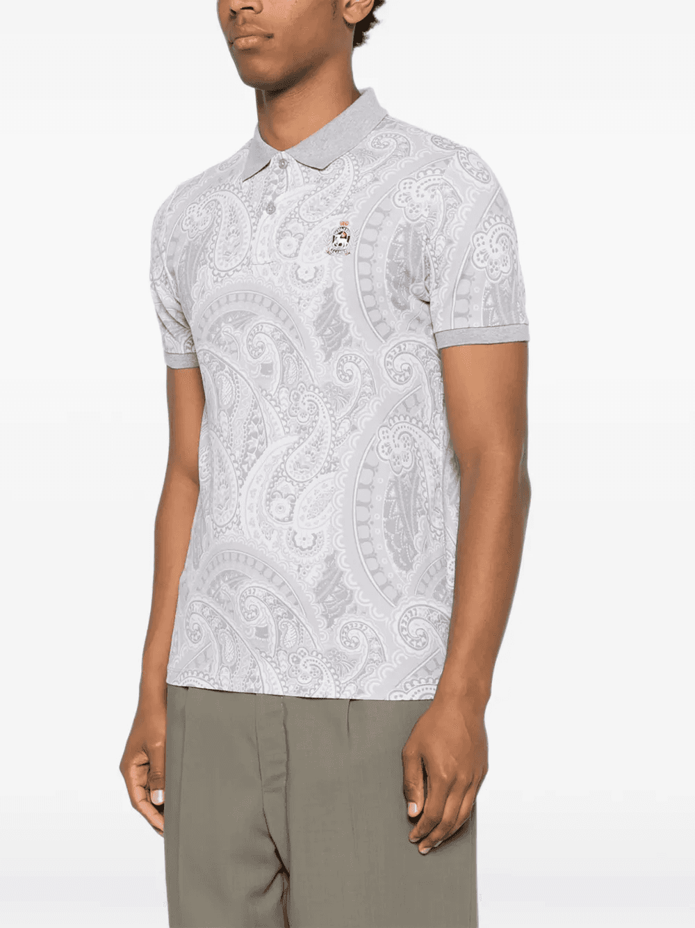 paisley-pattern polo shirt — Image 4