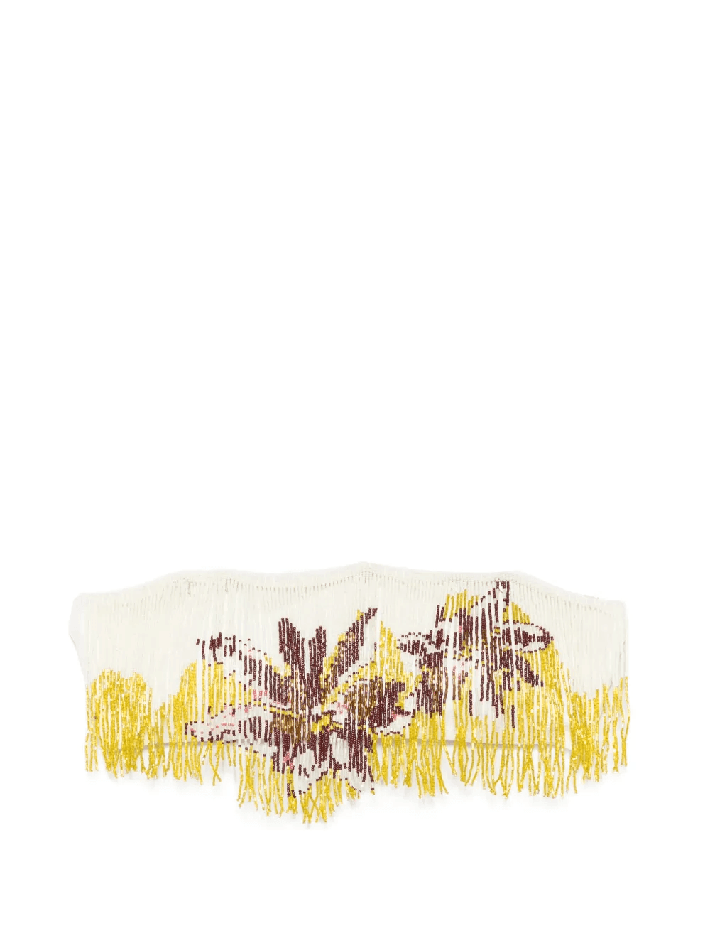 beaded fringe-trim bikini top - Image 1