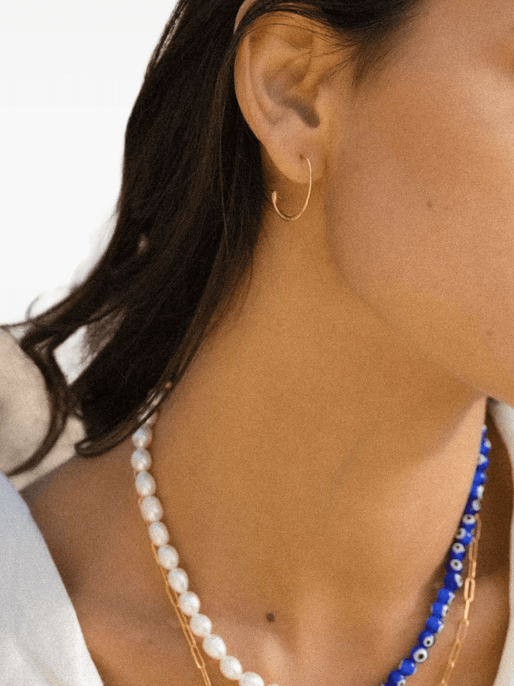 Allegra oval hoop earrings — Image 2