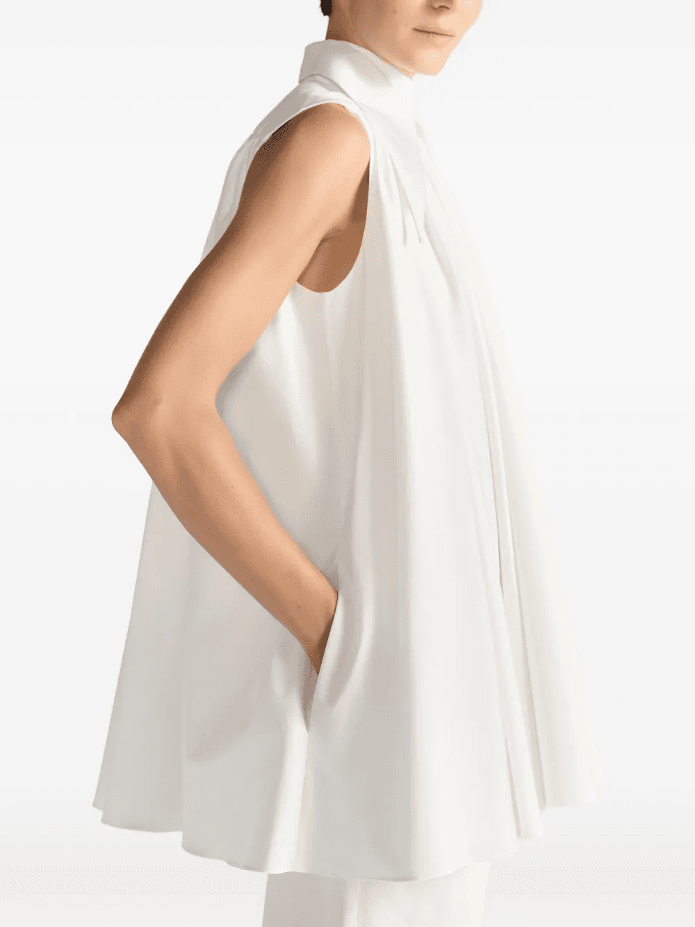 Zola gathered sleeveless blouse — Image 3