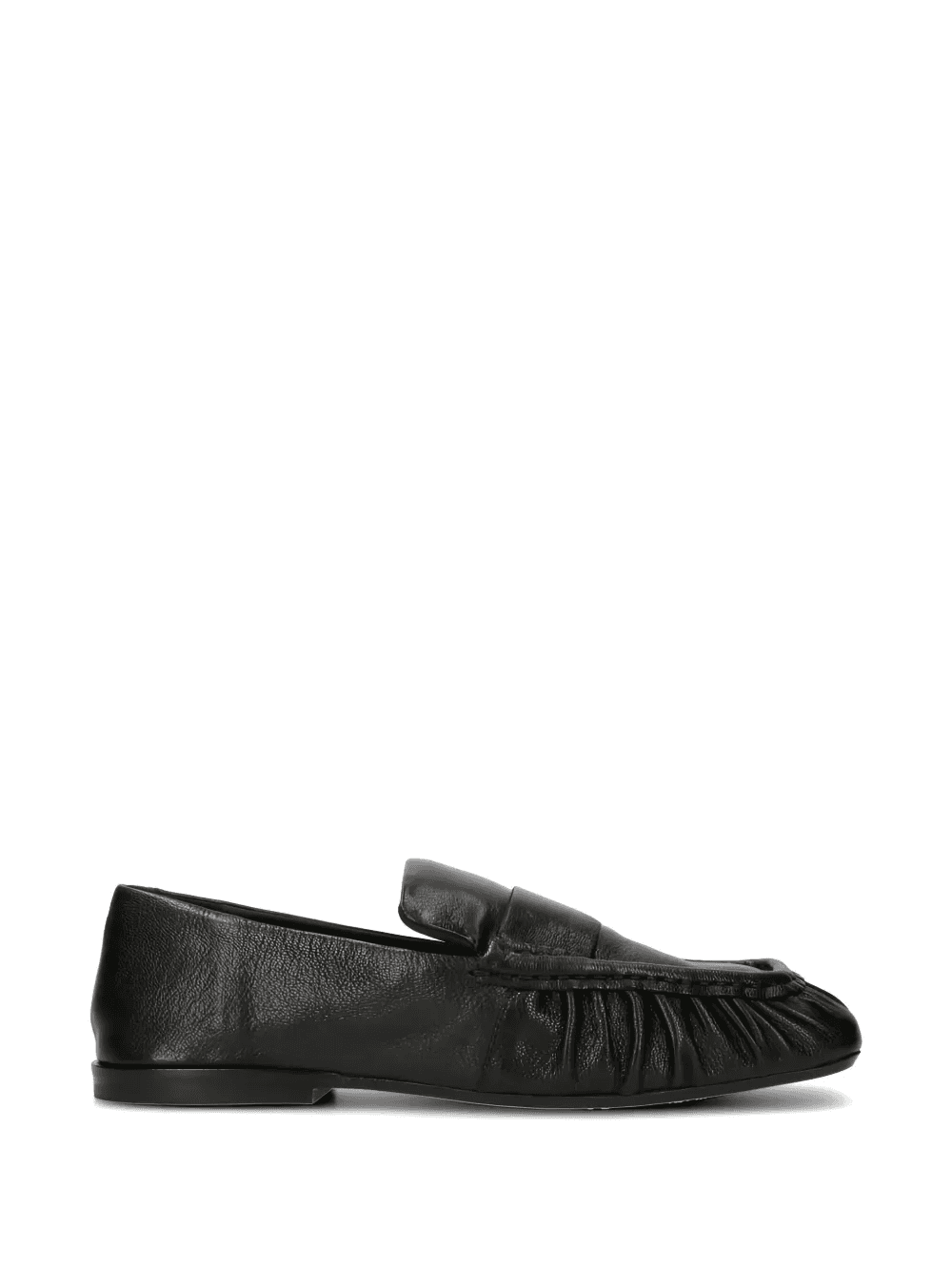 ruched square-toe loafers - Image 1