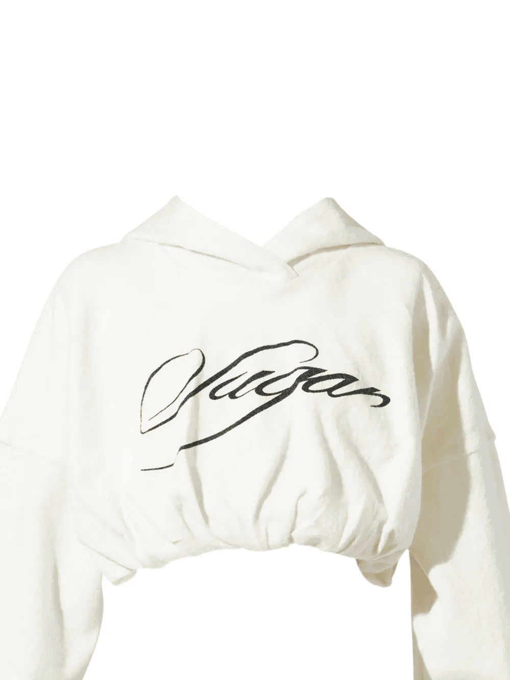 logo-print cropped hoodie — Image 2