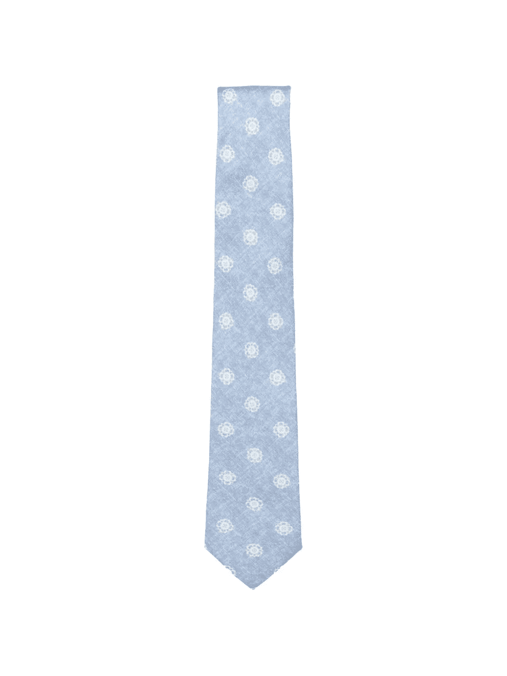 floral-print silk tie - Image 1