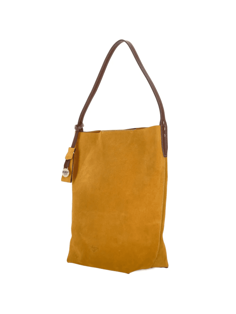 suede-finish logo-debossed tote bag - Image 1