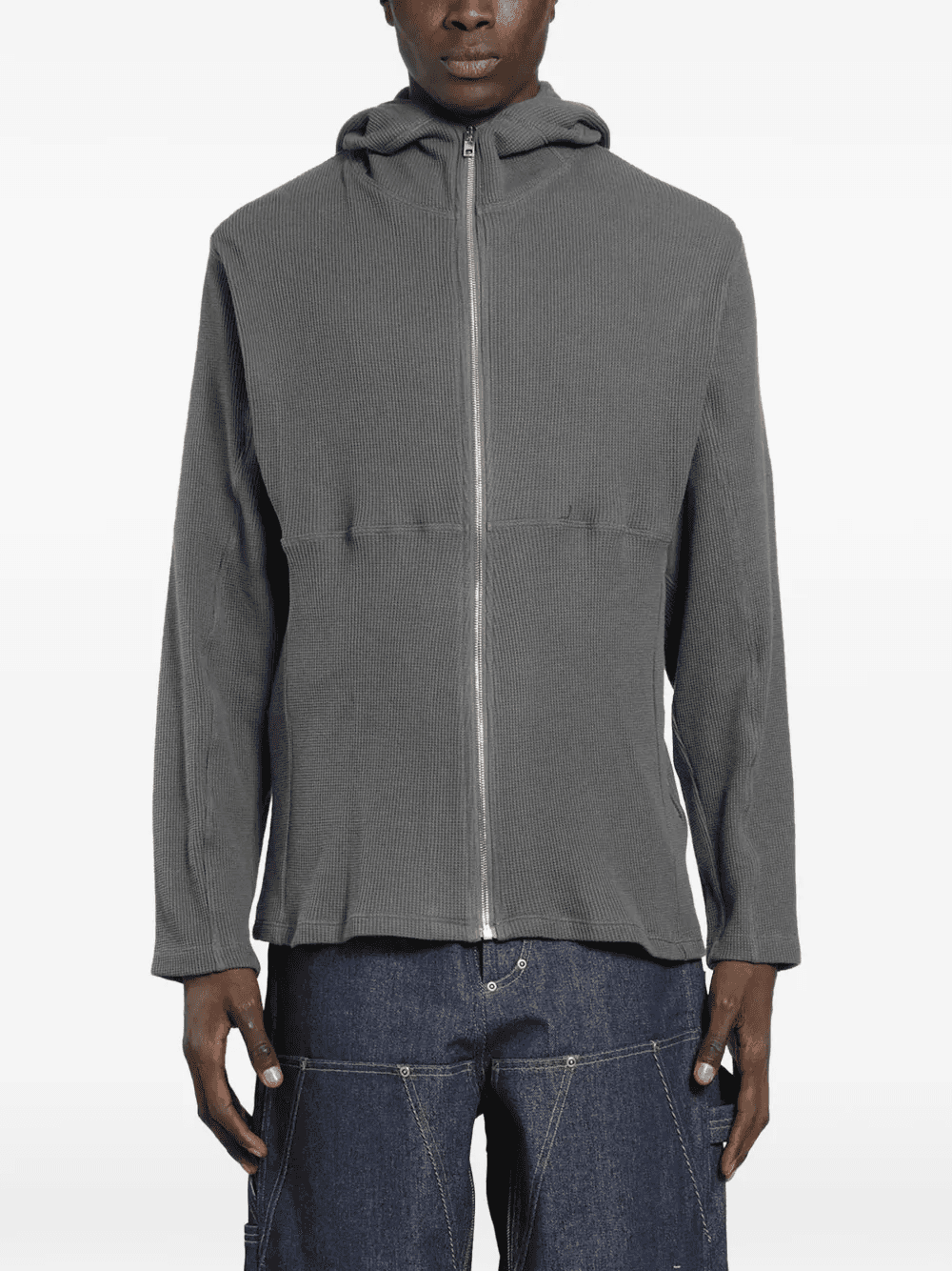 thermal zip-up hoodie - Image 1