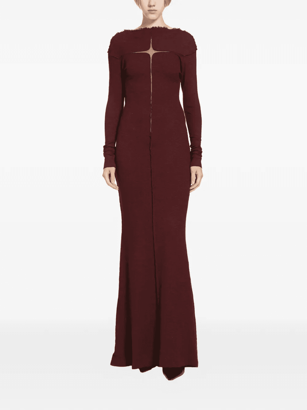 slubbed-rib maxi dress - Image 1