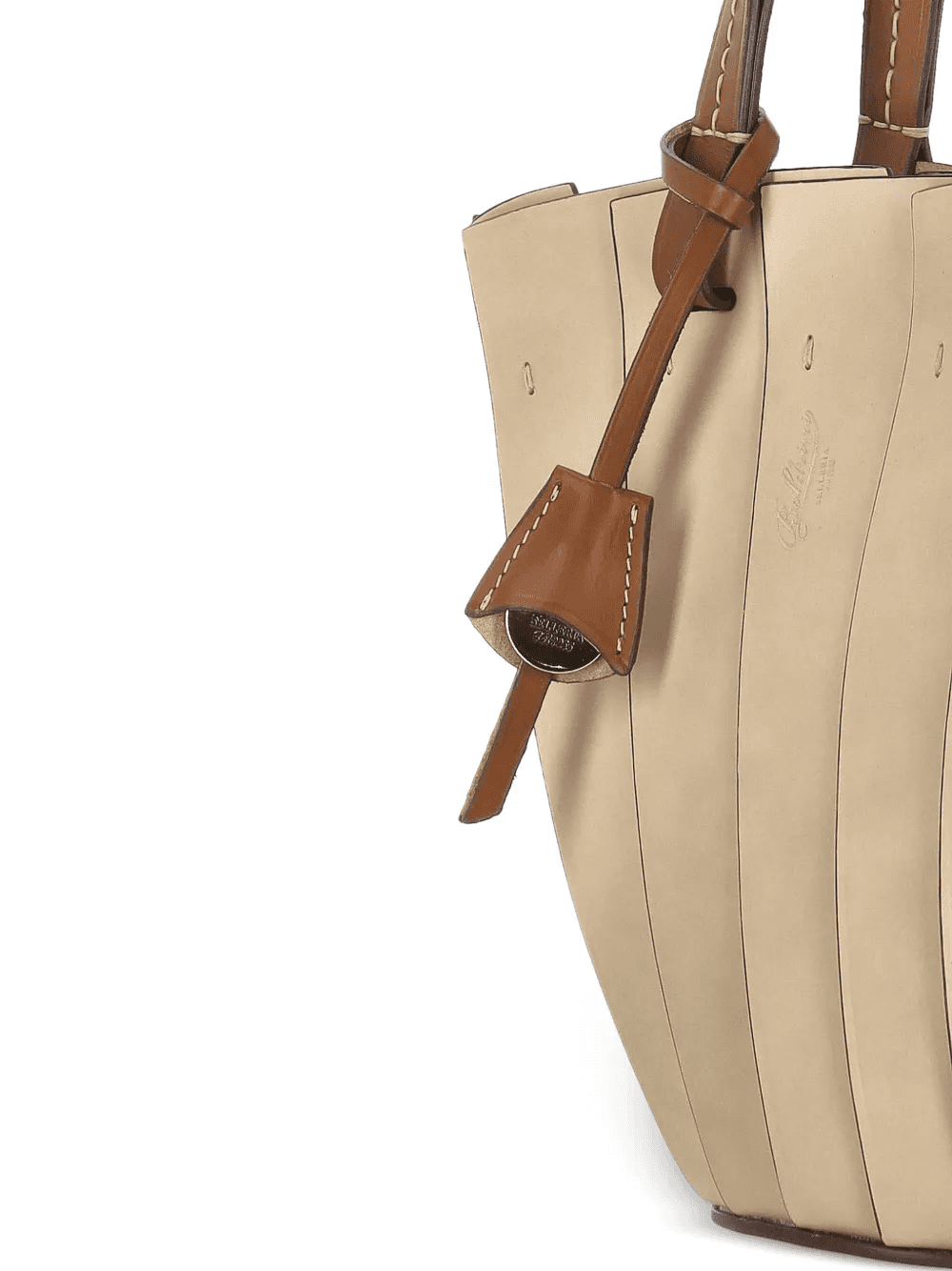 Argilla panelled leather tote bag — Image 2